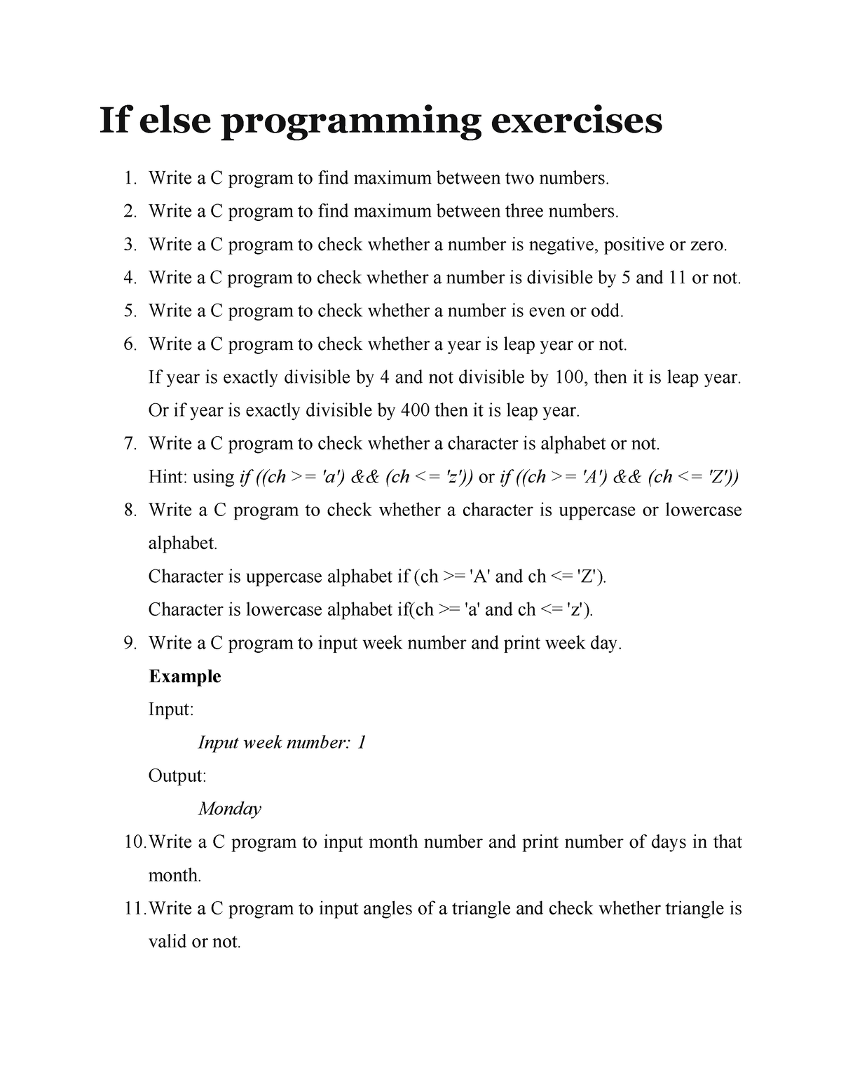 01-condition-programming-ex-if-else-programming-exercises-write-a-c