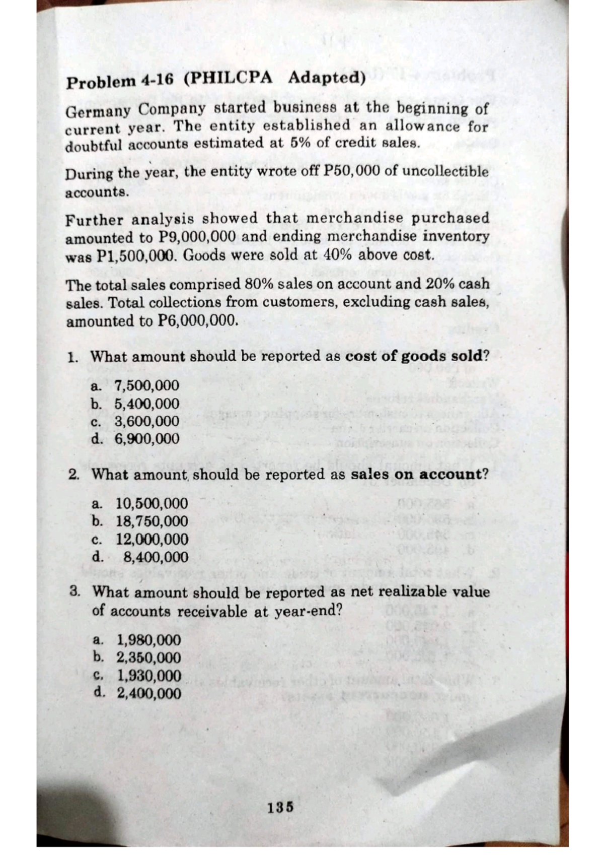 5 - practice problem - Accountancy - Studocu