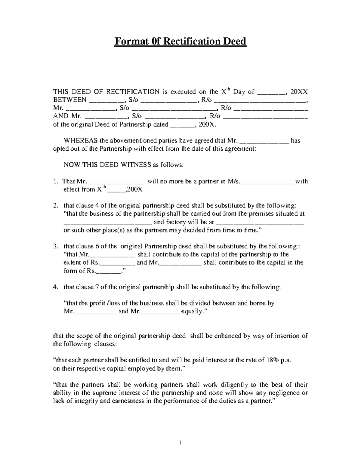 deed of assignment in marathi