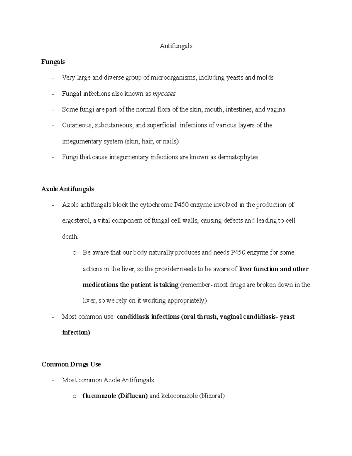 Antifungals notes to study Antifungals Fungals Very large and