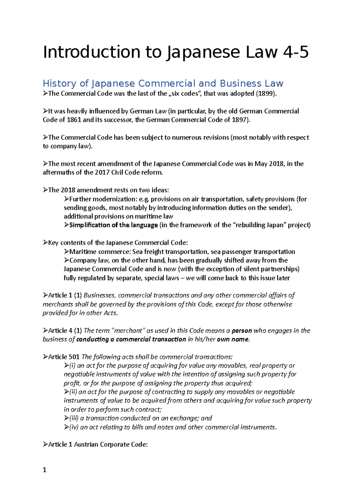 Introduction to Japanese Law 45 Introduction to Japanese Law 4