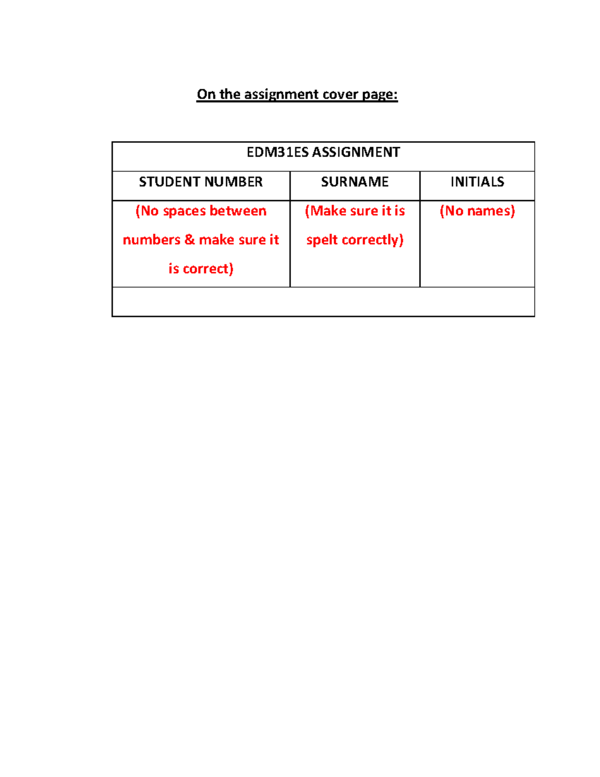 assignment grid 2022