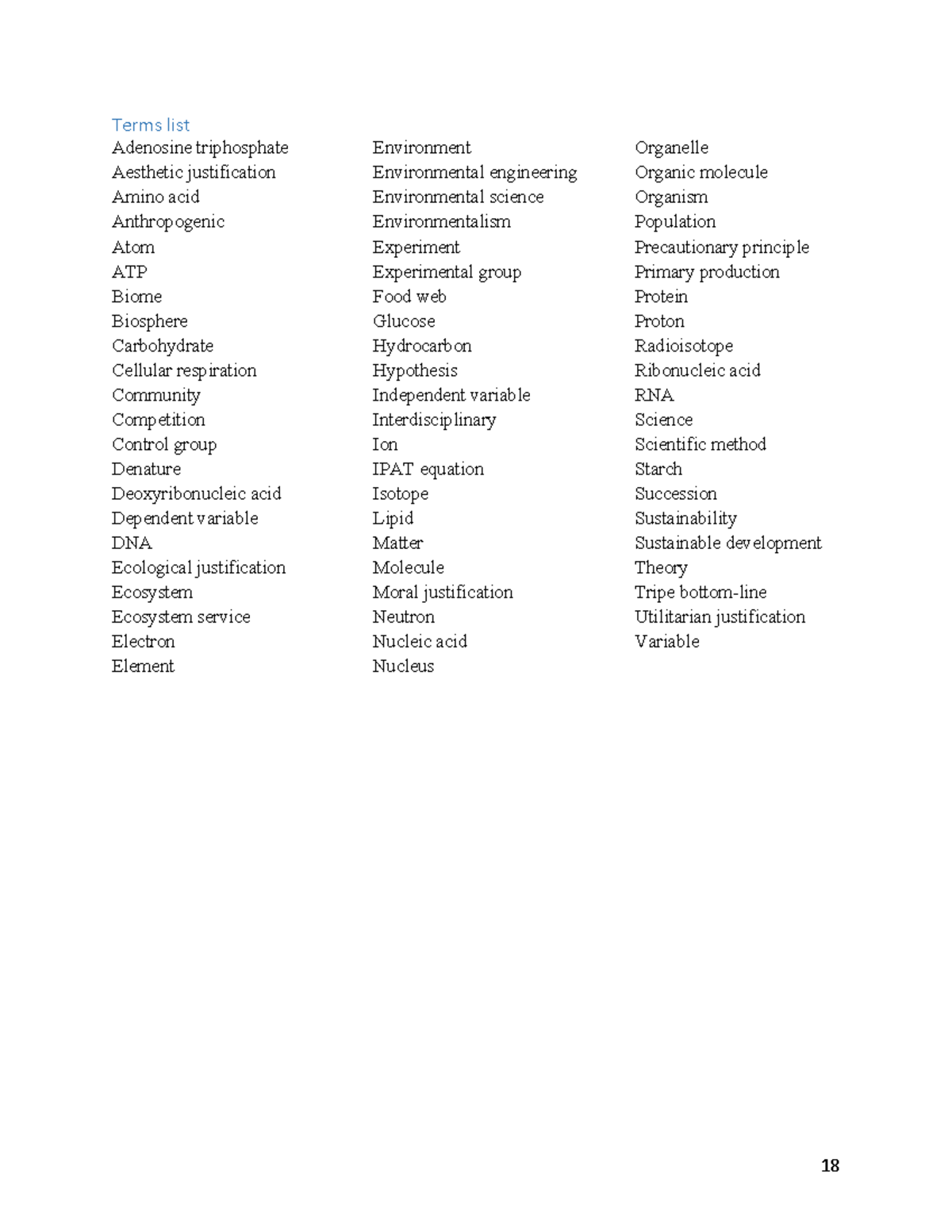 Population Growth Models - Terms list Adenosine triphosphate Aesthetic ...