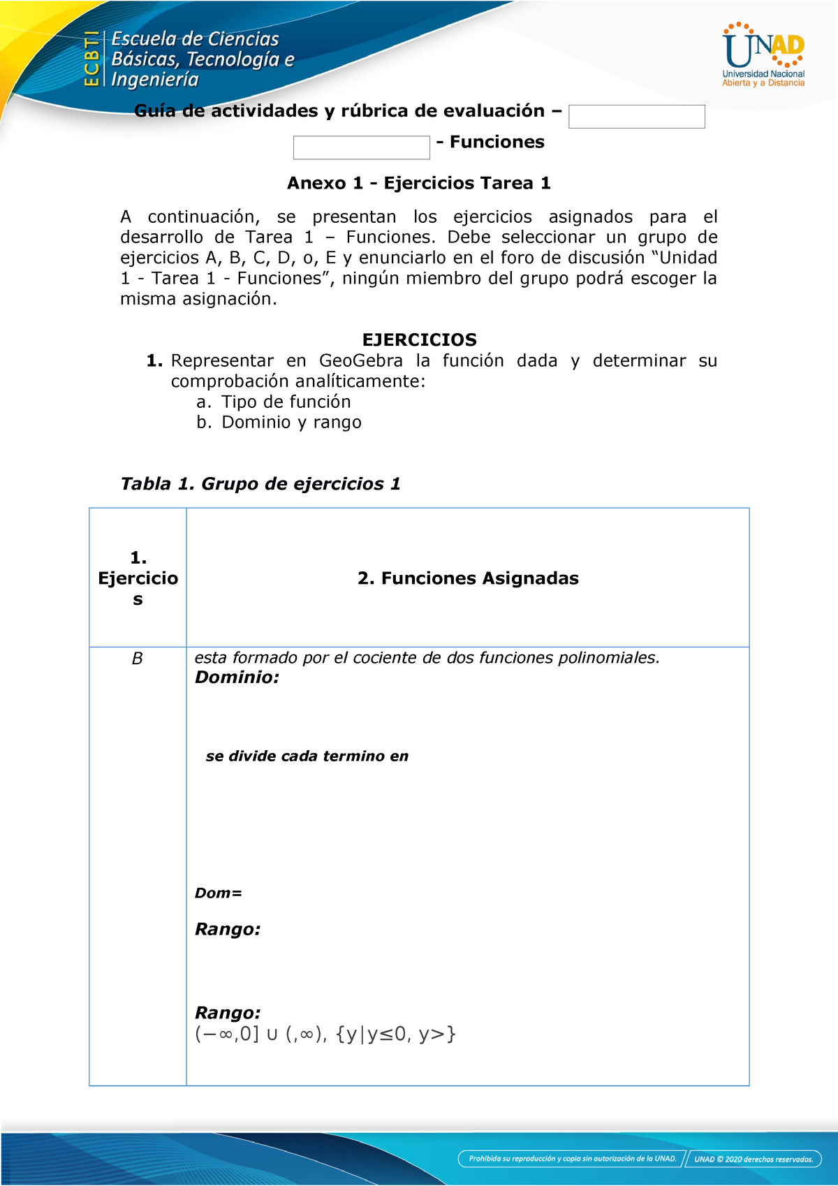 Anexo 1 - Ejercicios Tarea 1 - Guía De Actividades Y Rúbrica De ...