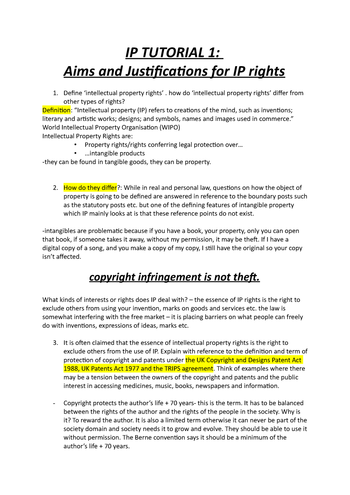 practical law ip assignment