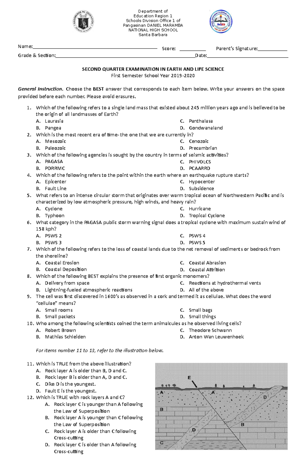 Scribd - notes and test - Department of Education Region 1 Schools ...