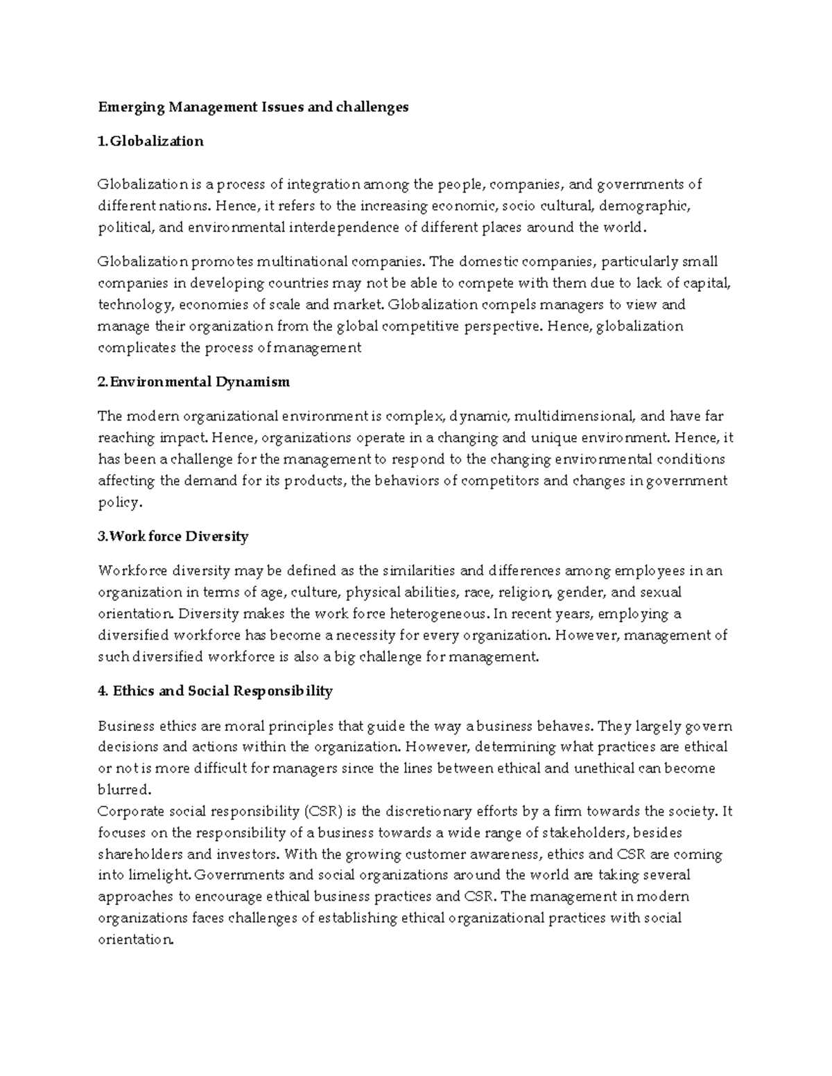 Unit 1 From Emerging Issues of Management BIM - Emerging Management ...