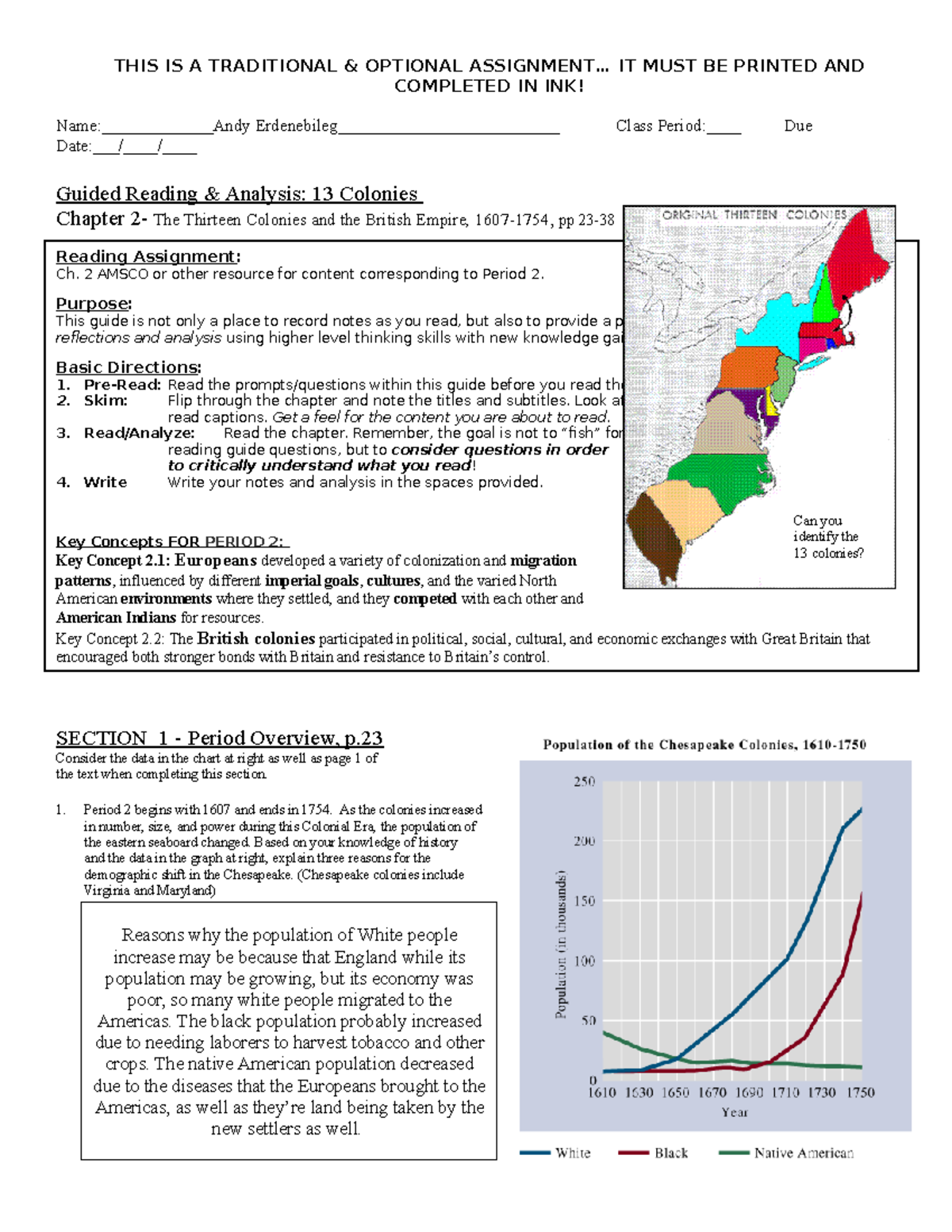 Amsco Ch. 2 - Asadsa - THIS IS A TRADITIONAL & OPTIONAL ASSIGNMENT ...