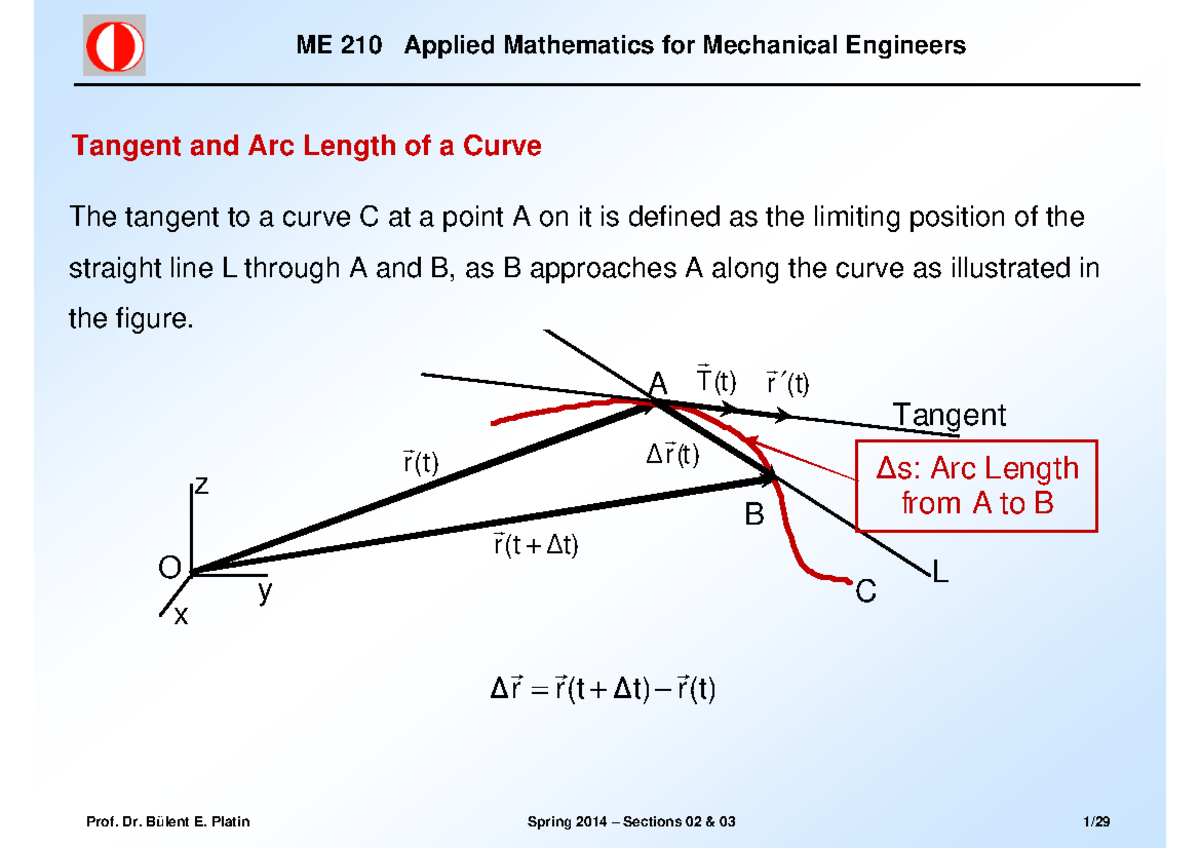 ME210-14S-Week07-Vector Calculus and Integral - Advanced fluid ...