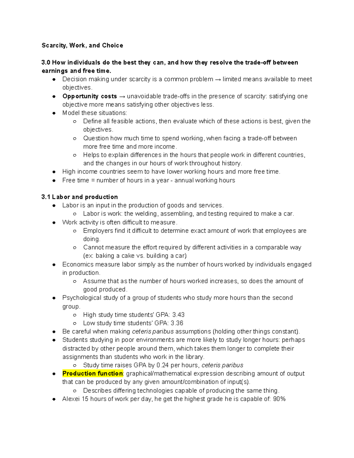 Module 4 Scarcity, Work, and Choice - Scarcity, Work, and Choice 3 How ...