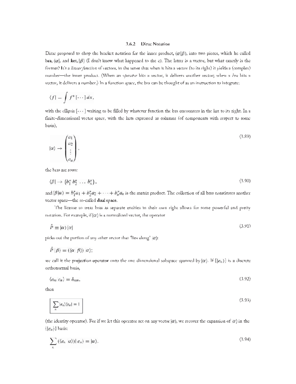 Dirac Notation Notes - PH 3410 - Studocu