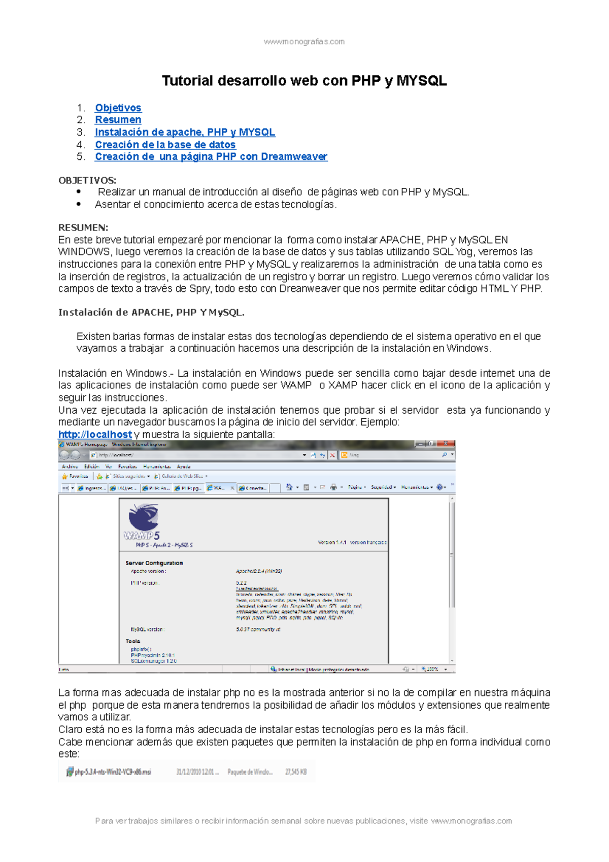 Tutorial desarrollo web php y mysql - Tutorial desarrollo web con PHP y ...
