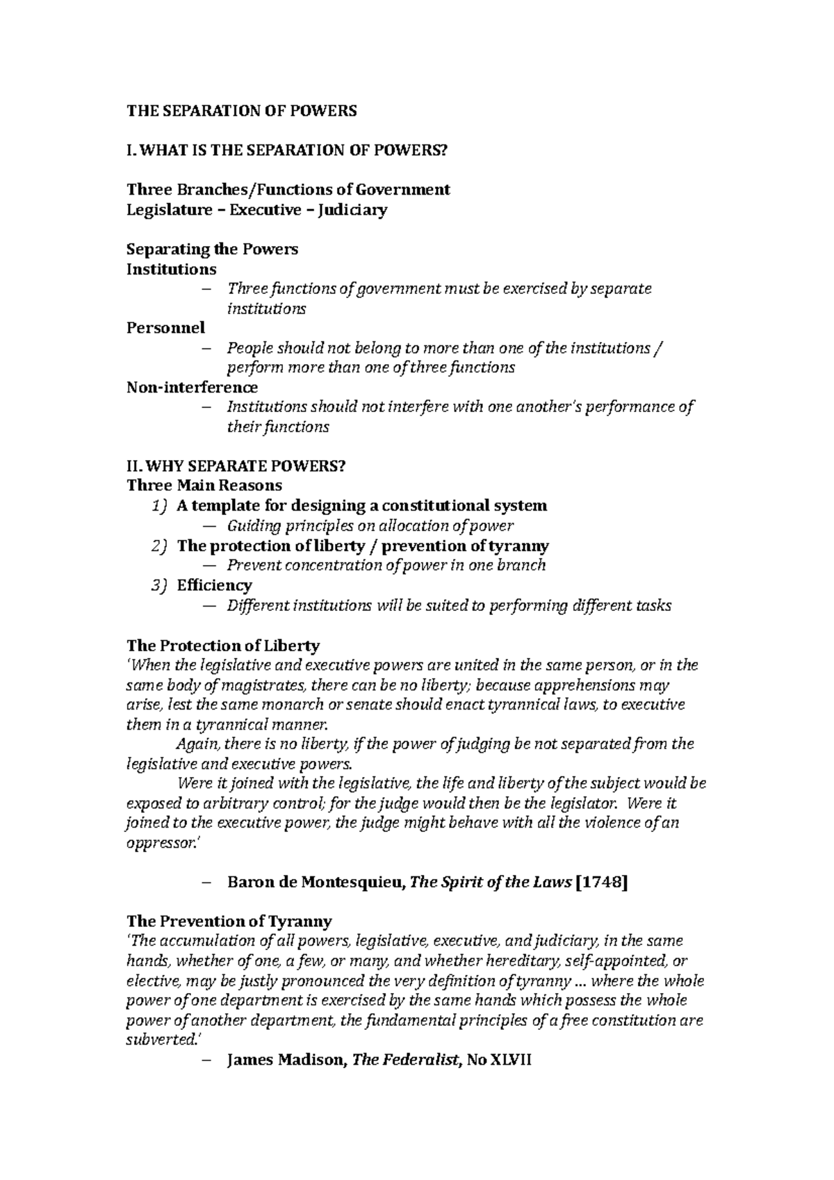 the-separation-of-powers-the-separation-of-powers-i-what-is-the