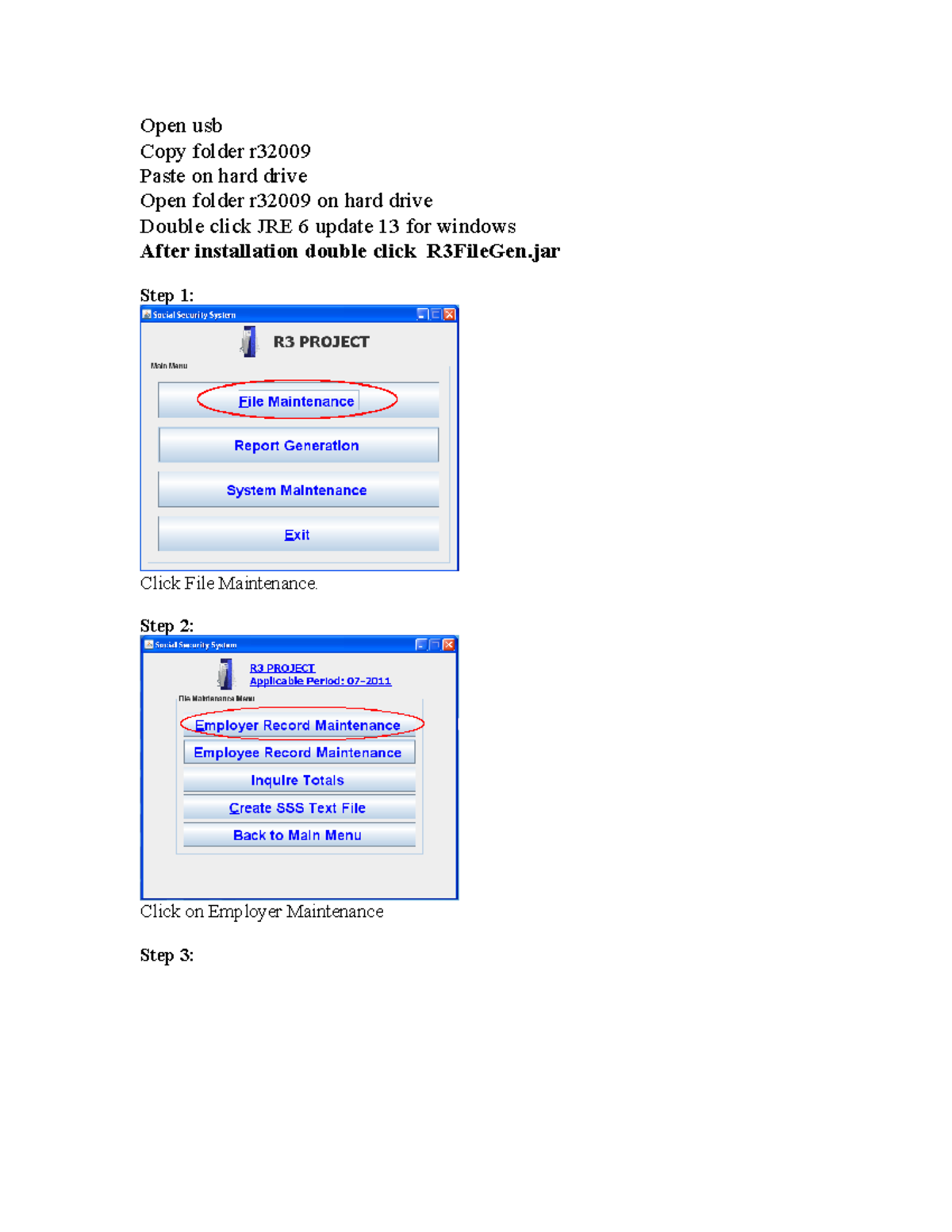 Steps on how to use the r3 program - Open usb Copy folder r Paste on ...