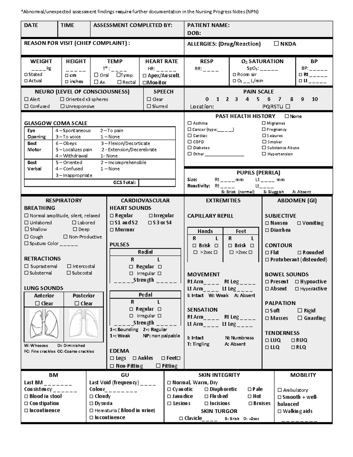 Systems Flowsheet (2021)1 - *Abnormal/unexpected assessment findings ...