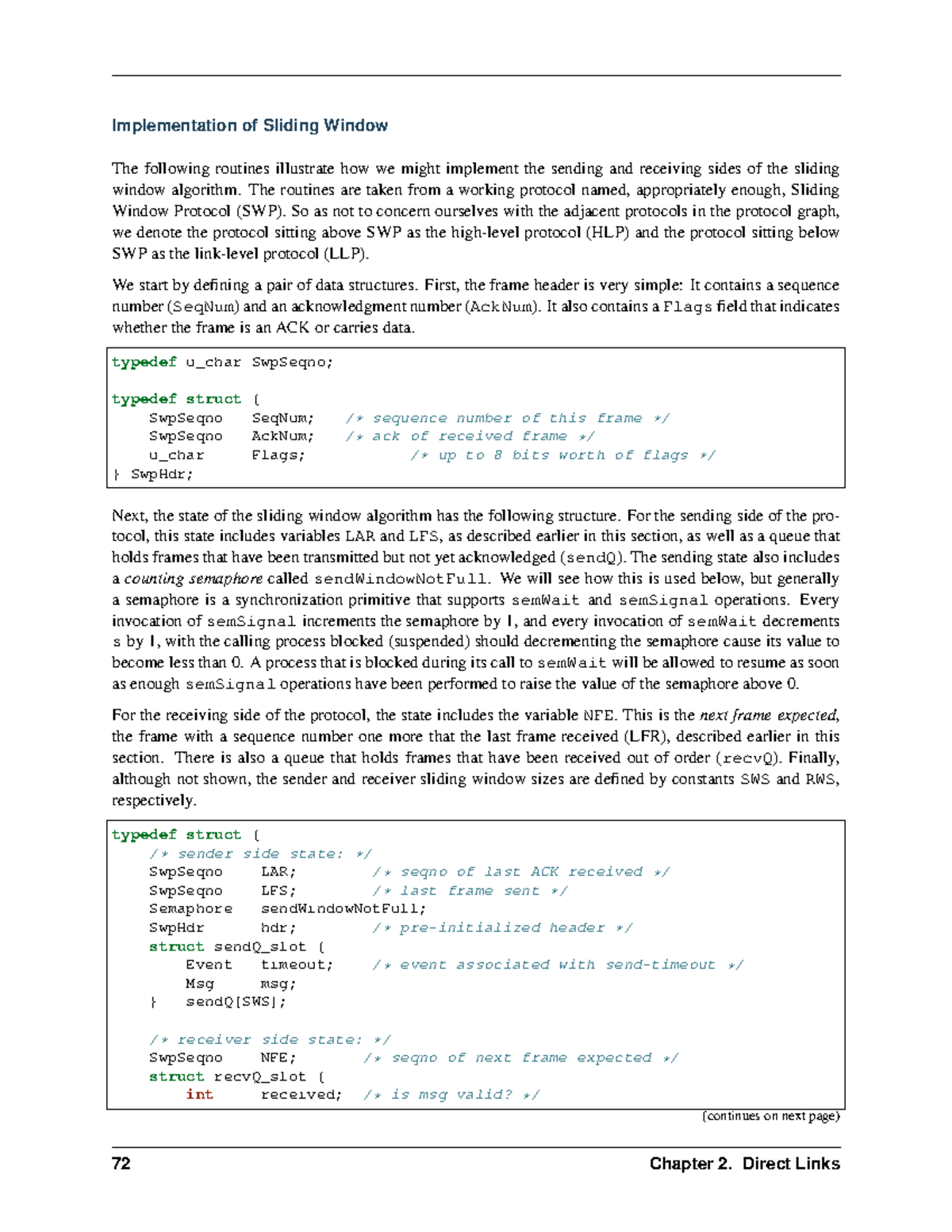 Computer network notes-22 - Implementation of Sliding Window The ...