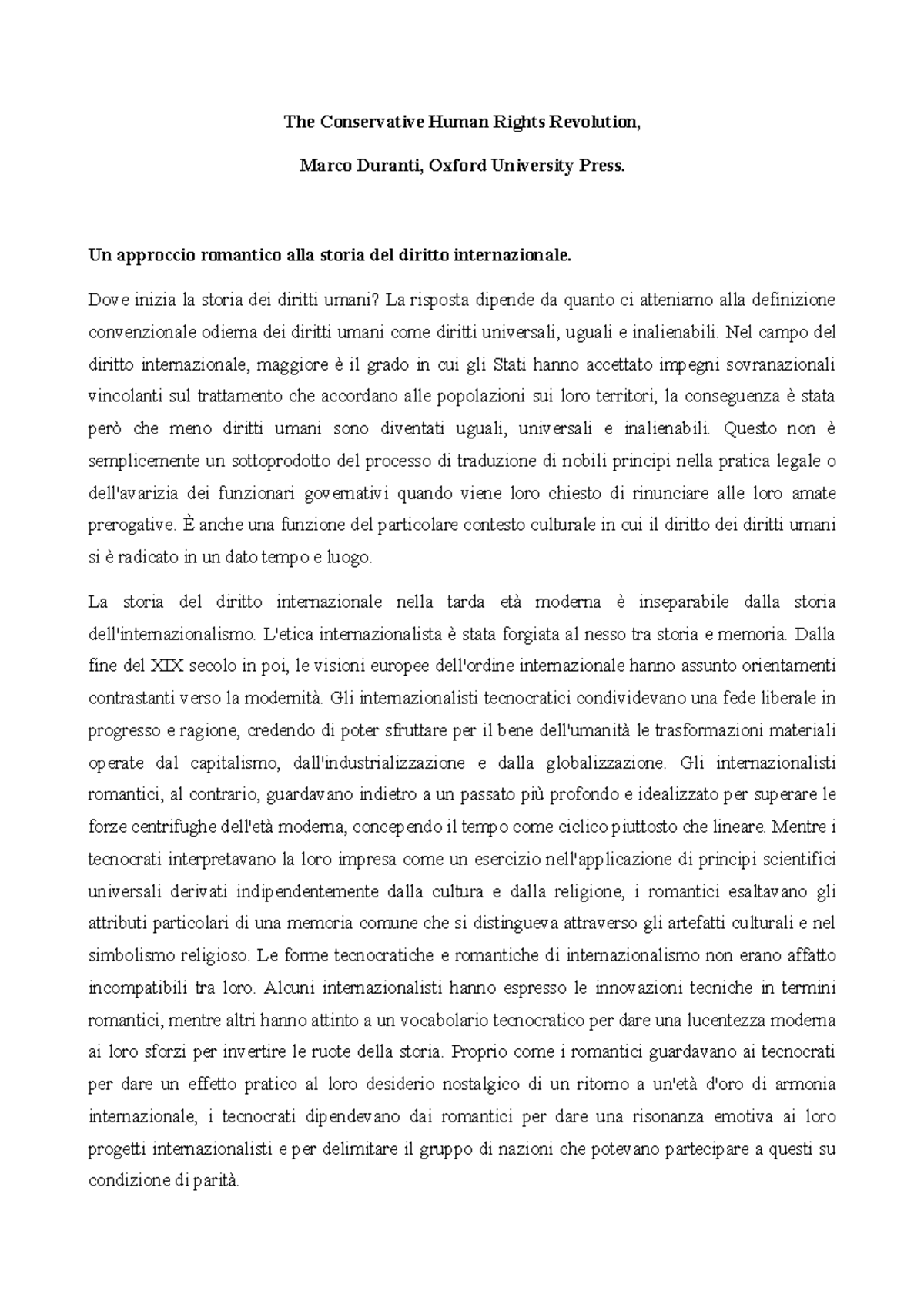 The Conservative Human Rights Revolution, Marco Duranti, Oxford ...