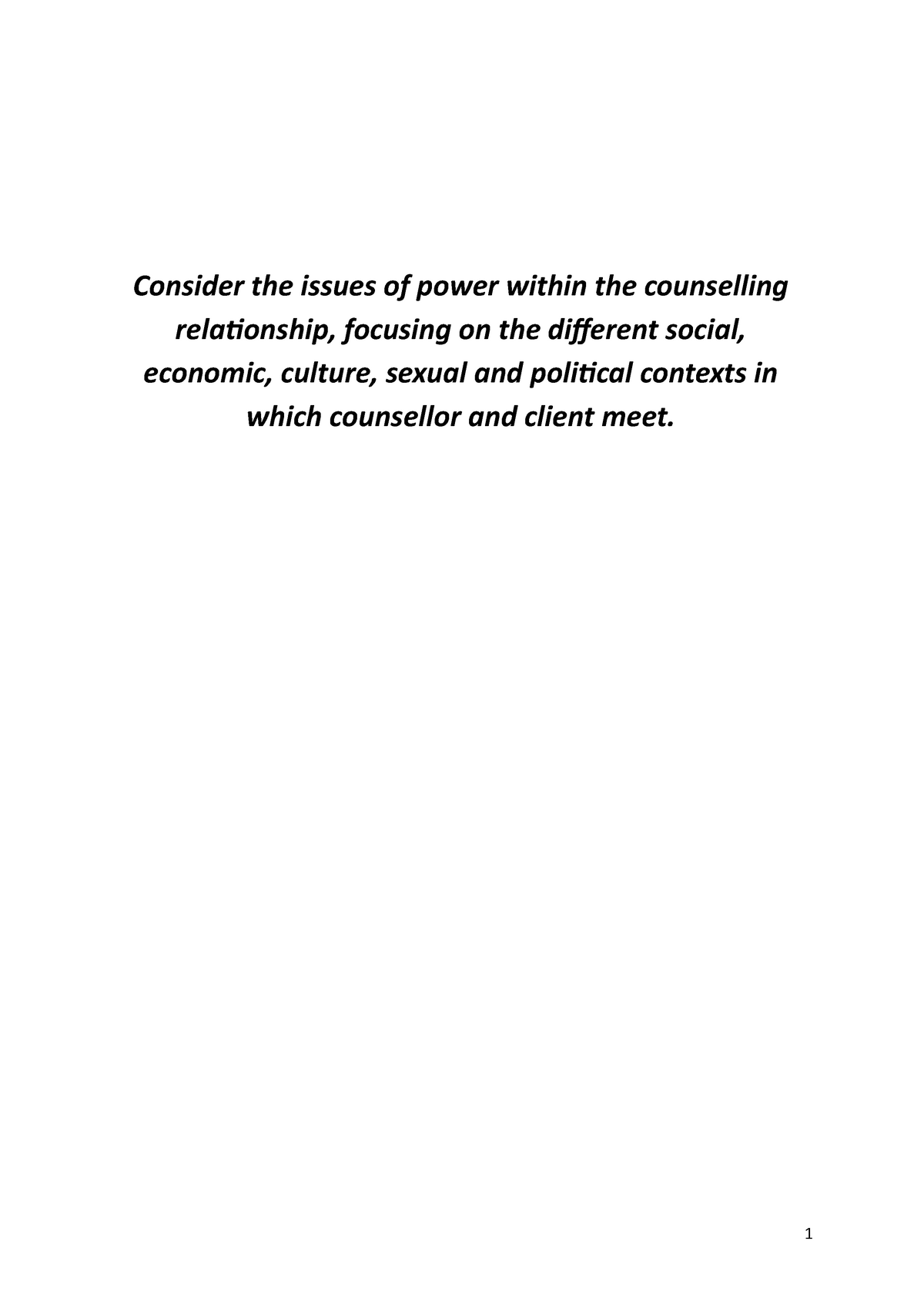 essay on power within
