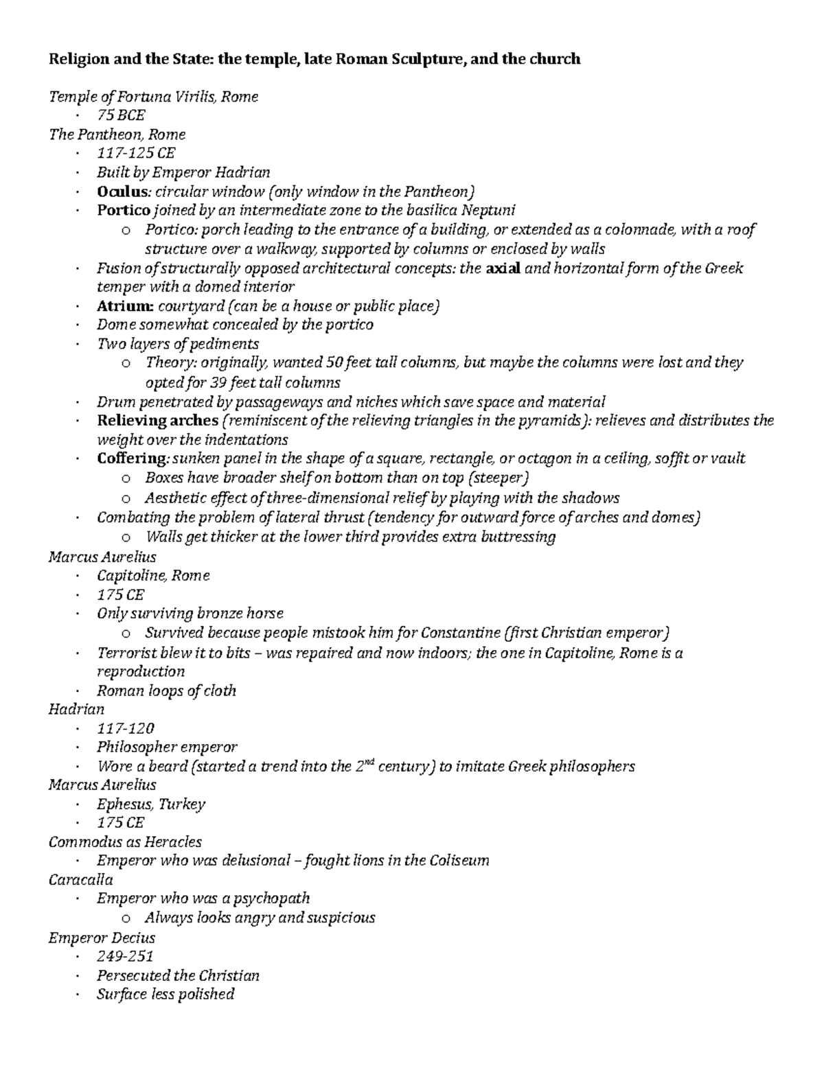 Lecture 20 Religion and the State - Religion and the State: the temple ...