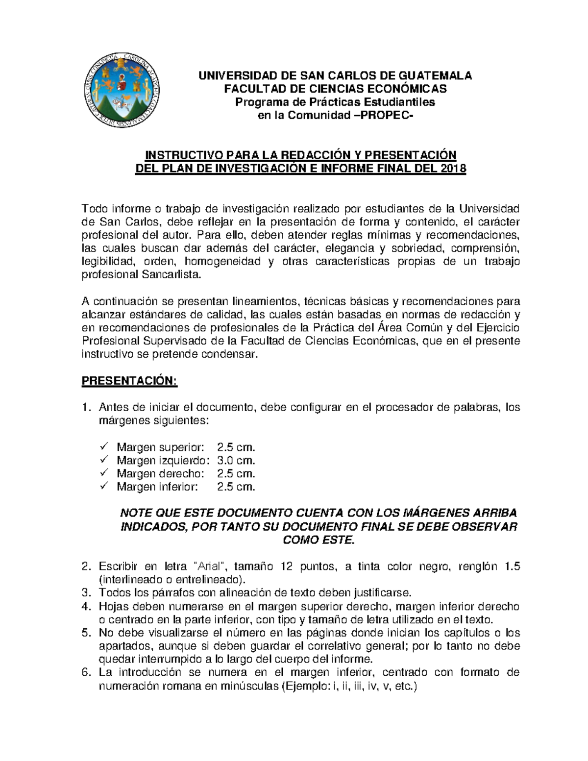 Propec 2018 , Criterios Generales DE RedaccióN DE Documentos-1 ...