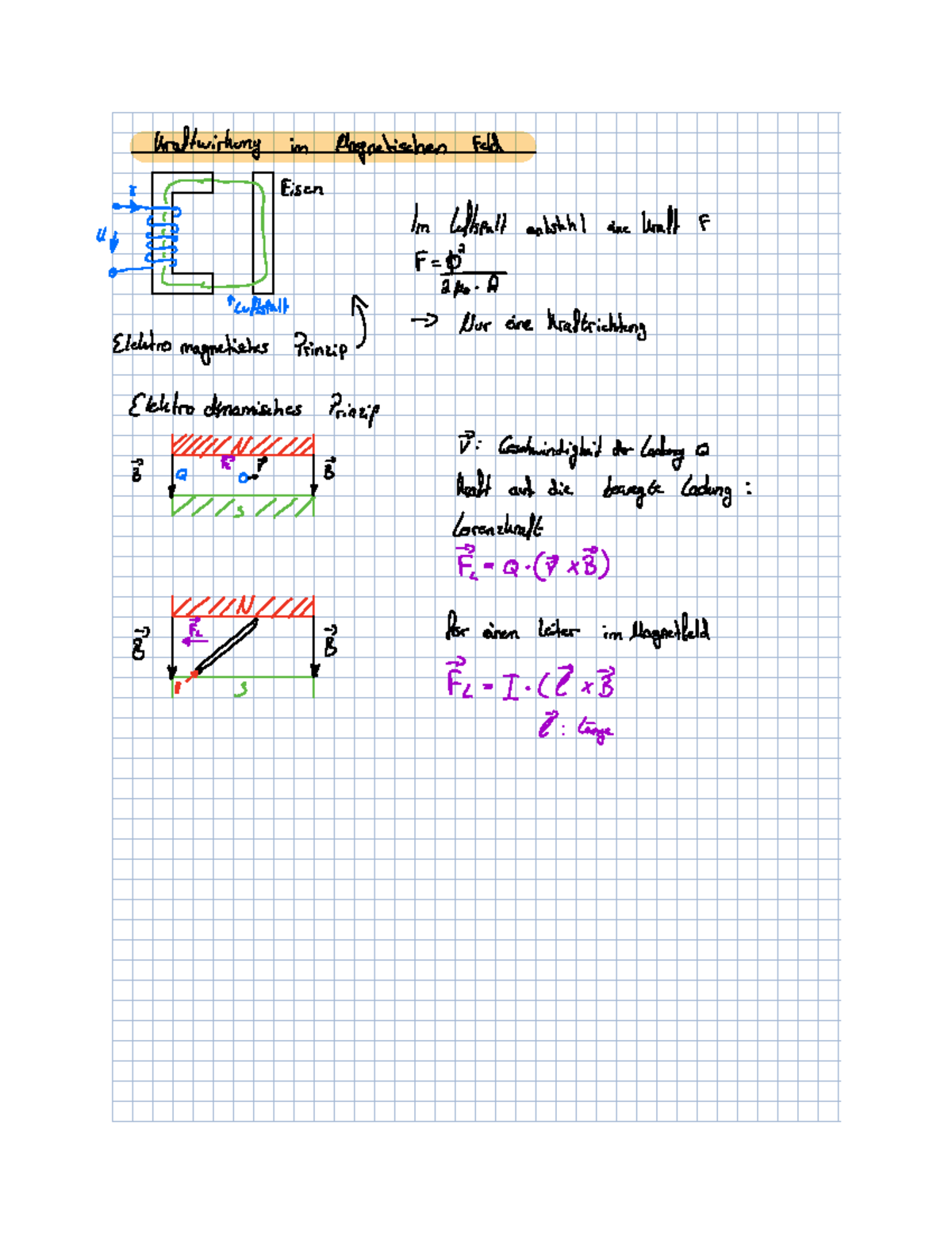 12. Elektrotechnik Vorlesung 2020 - Kraftwirkung Im Magnetischen Feld ...