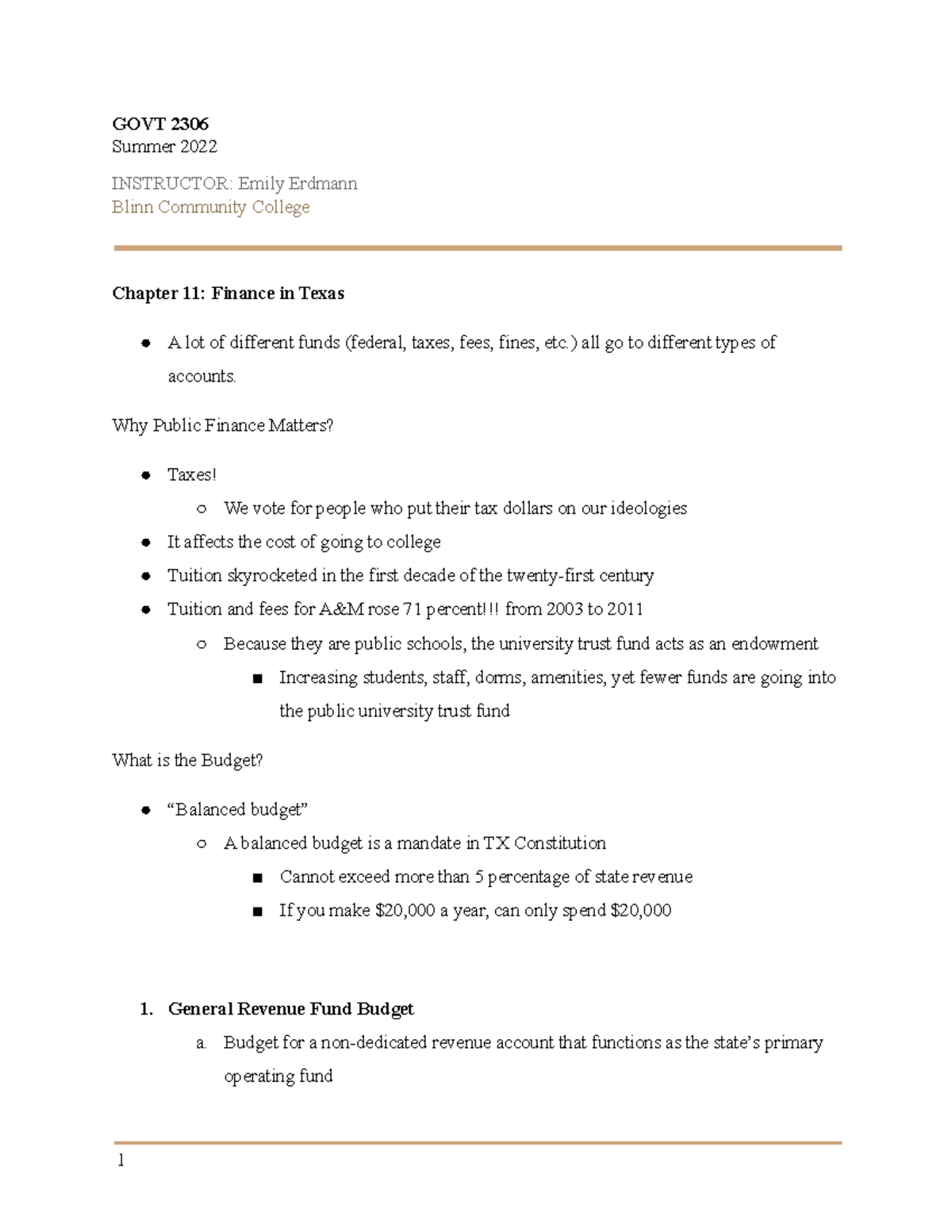 GOVT 2306 Chapter 11 (Module 3) - GOVT 2306 Summer 2022 INSTRUCTOR ...