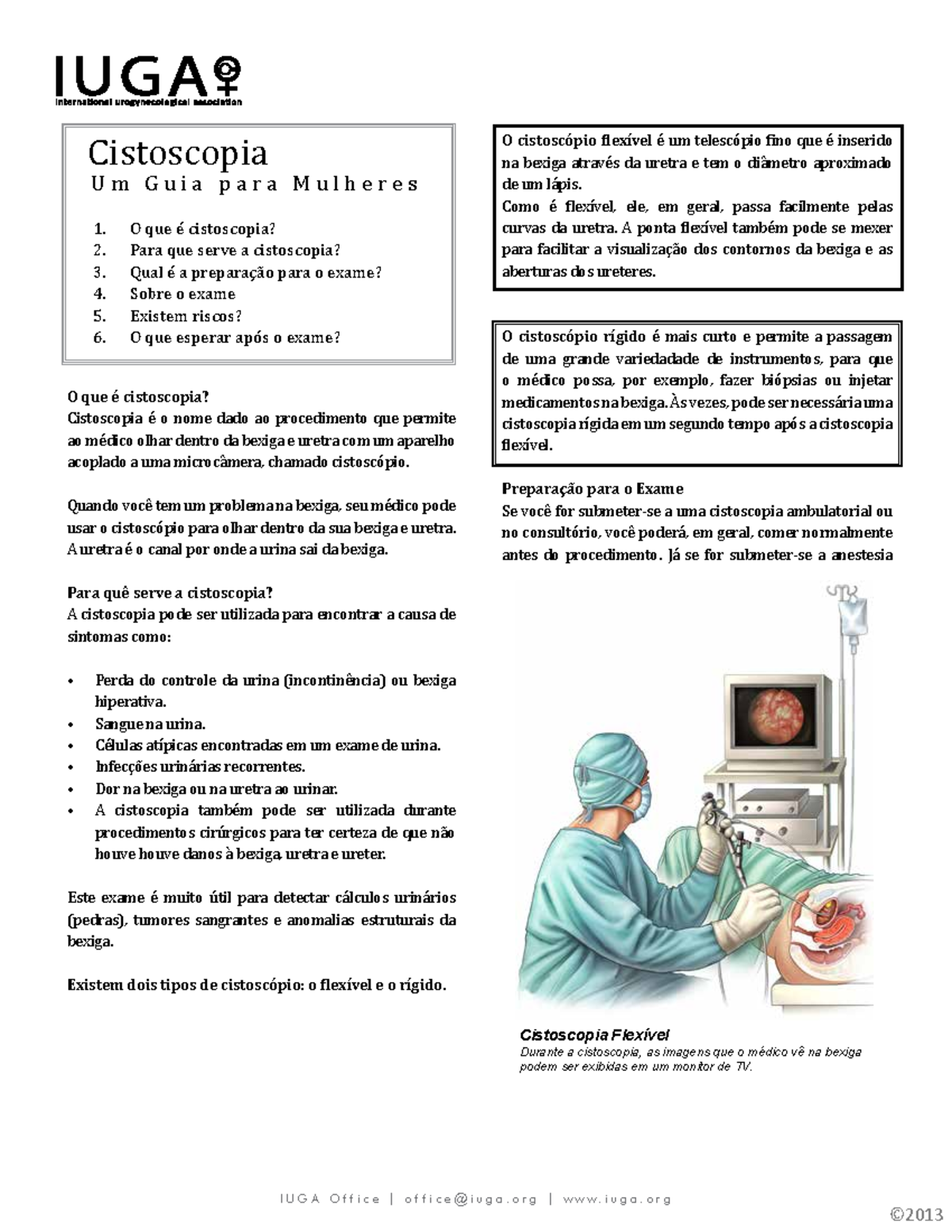 Cystoscopy-portuguese - Cistoscopia U m G u i a p a r a M u l h e r e s ...