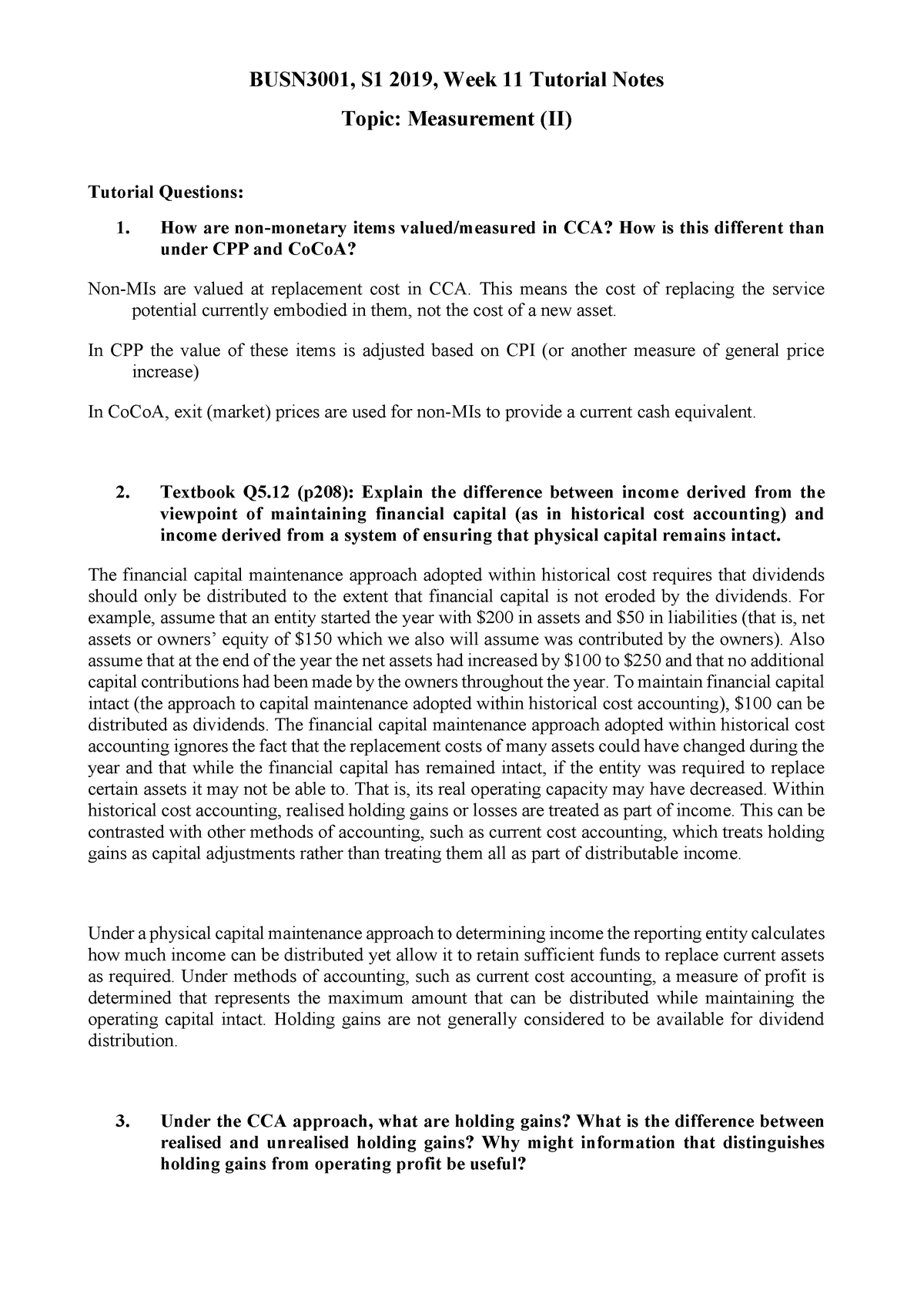 Tutorial Notes - Week 11 - Measurement 2 - Warning: TT: Undefined ...