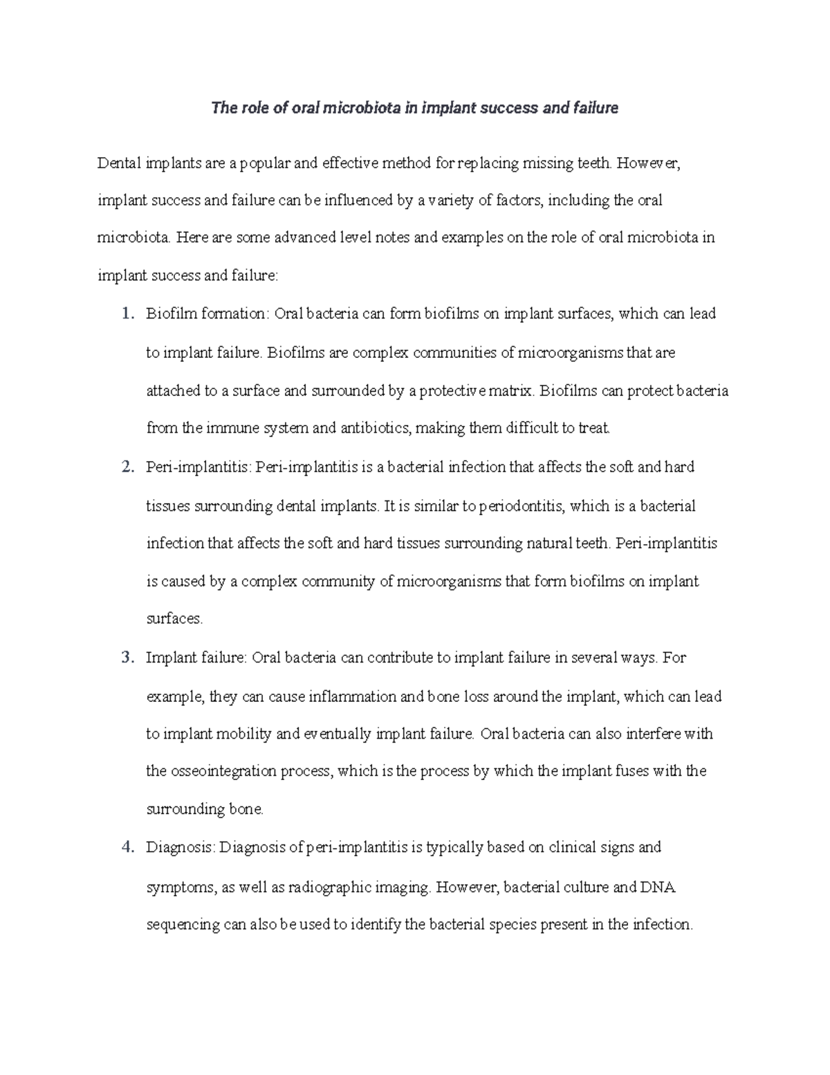 Notes on The role of oral microbiota in oral cancer - The role of oral ...