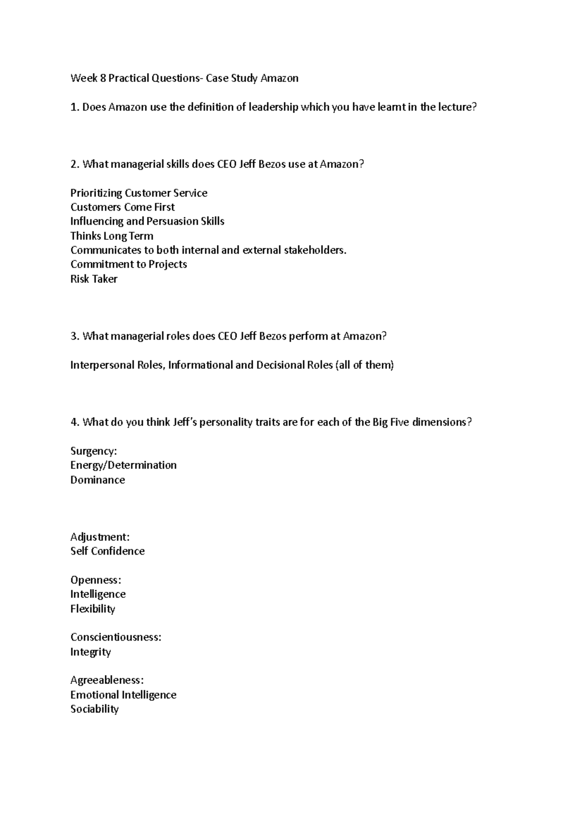 Week 8 Practical Questions - Week 8 Practical Questions- Case Study ...