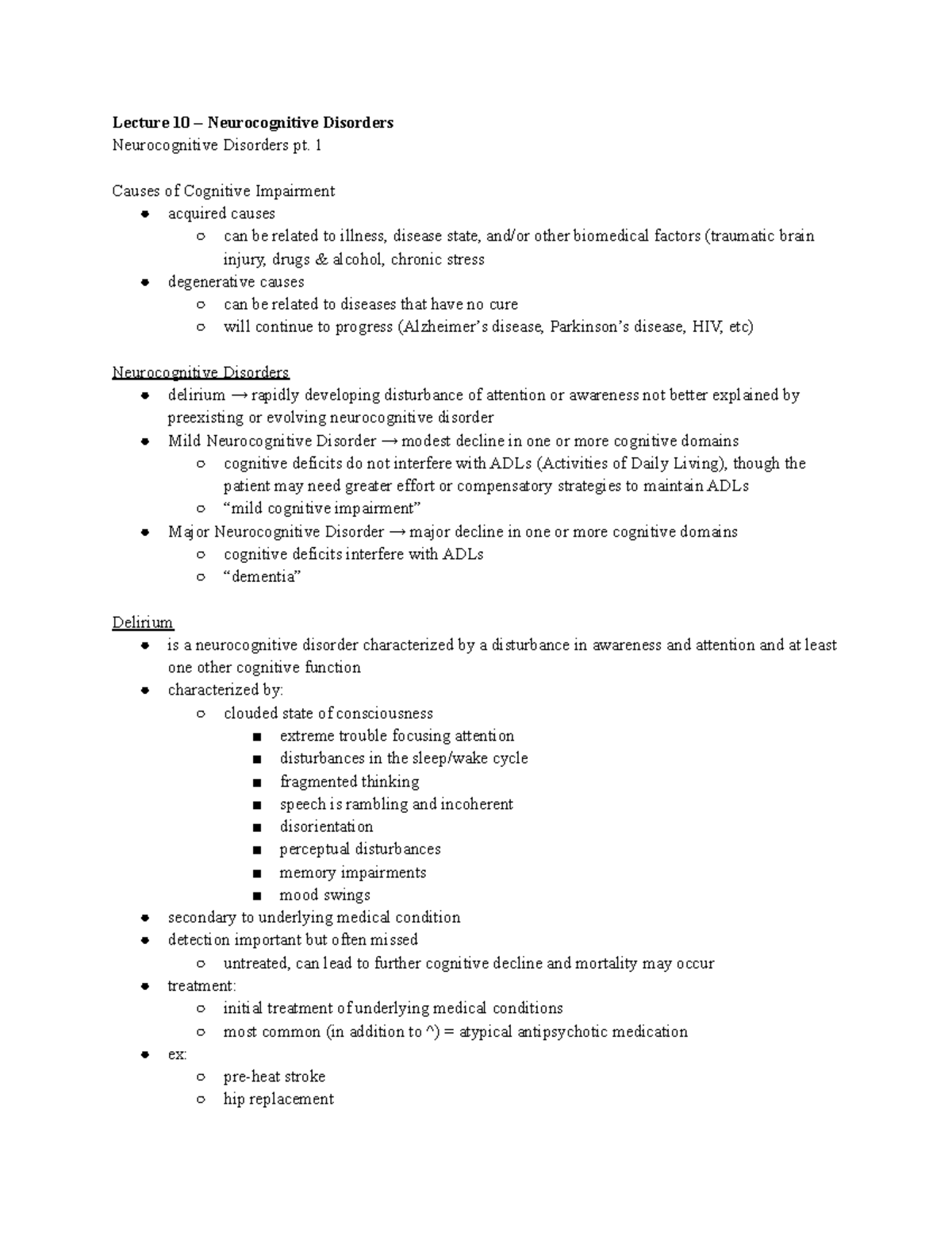 Psych 405 Exam 2 Lecture Notes - PSYCH 405 - UW-Madison - Studocu