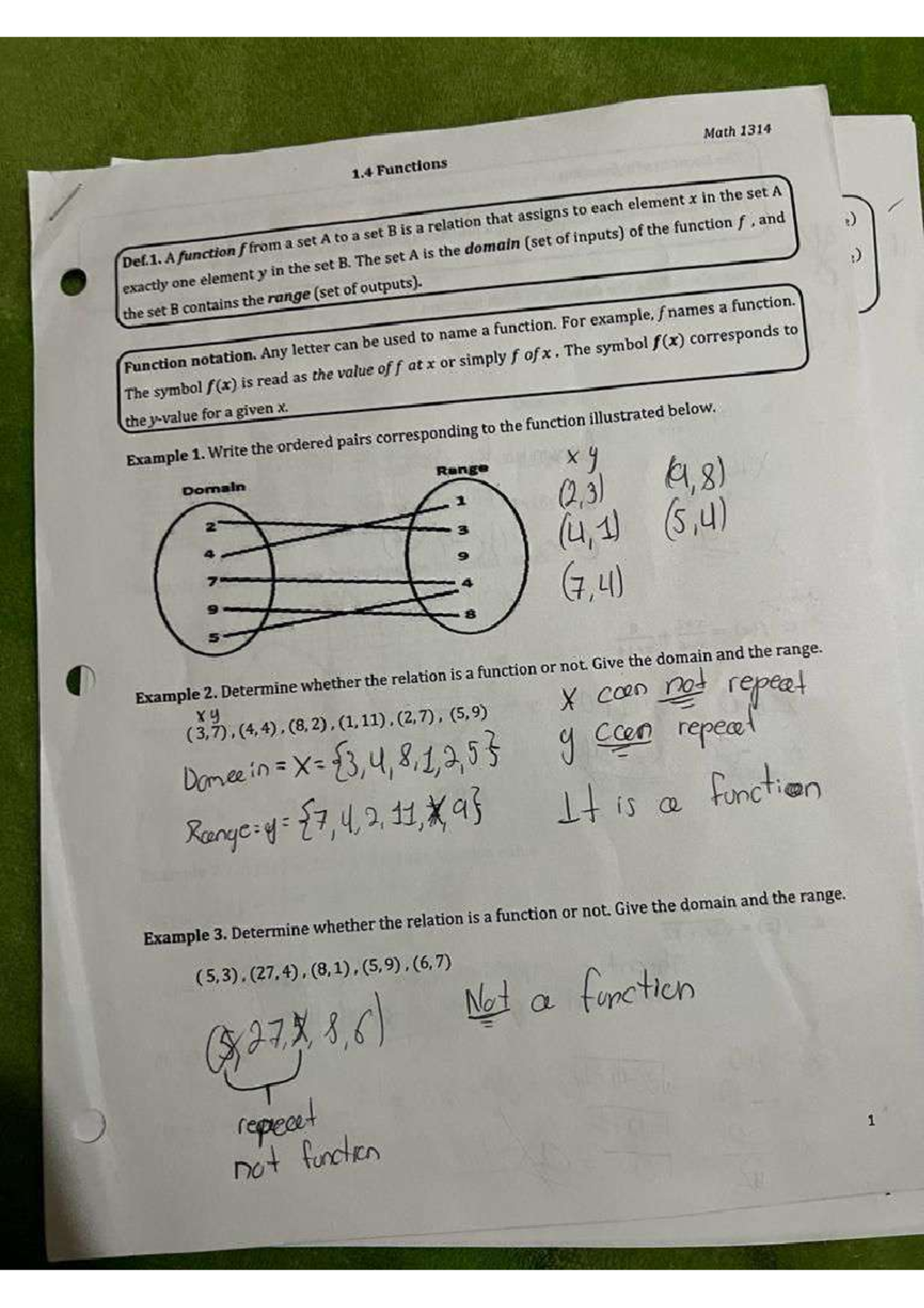 Solve mathematic problems - MATH 1314 - Studocu