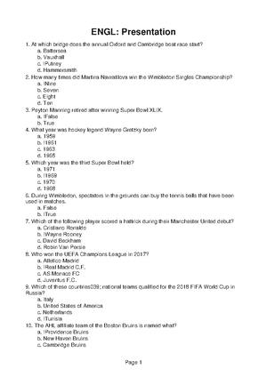 ENGL279 Module 4 - ENGL: Sheet What country is not a part of ...