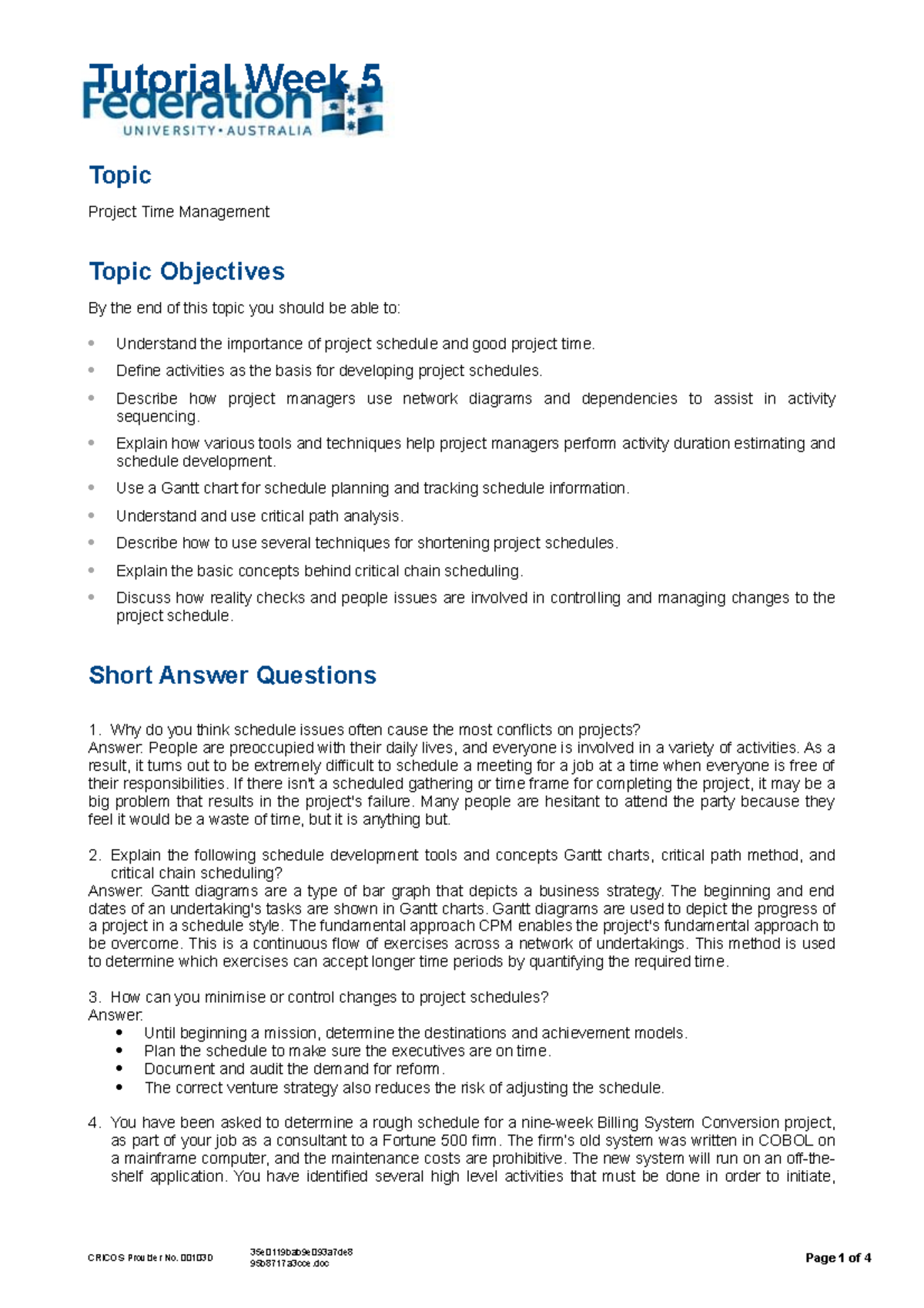 05 tutorial - fffffffffffffffff - Topic Project Time Management Topic ...