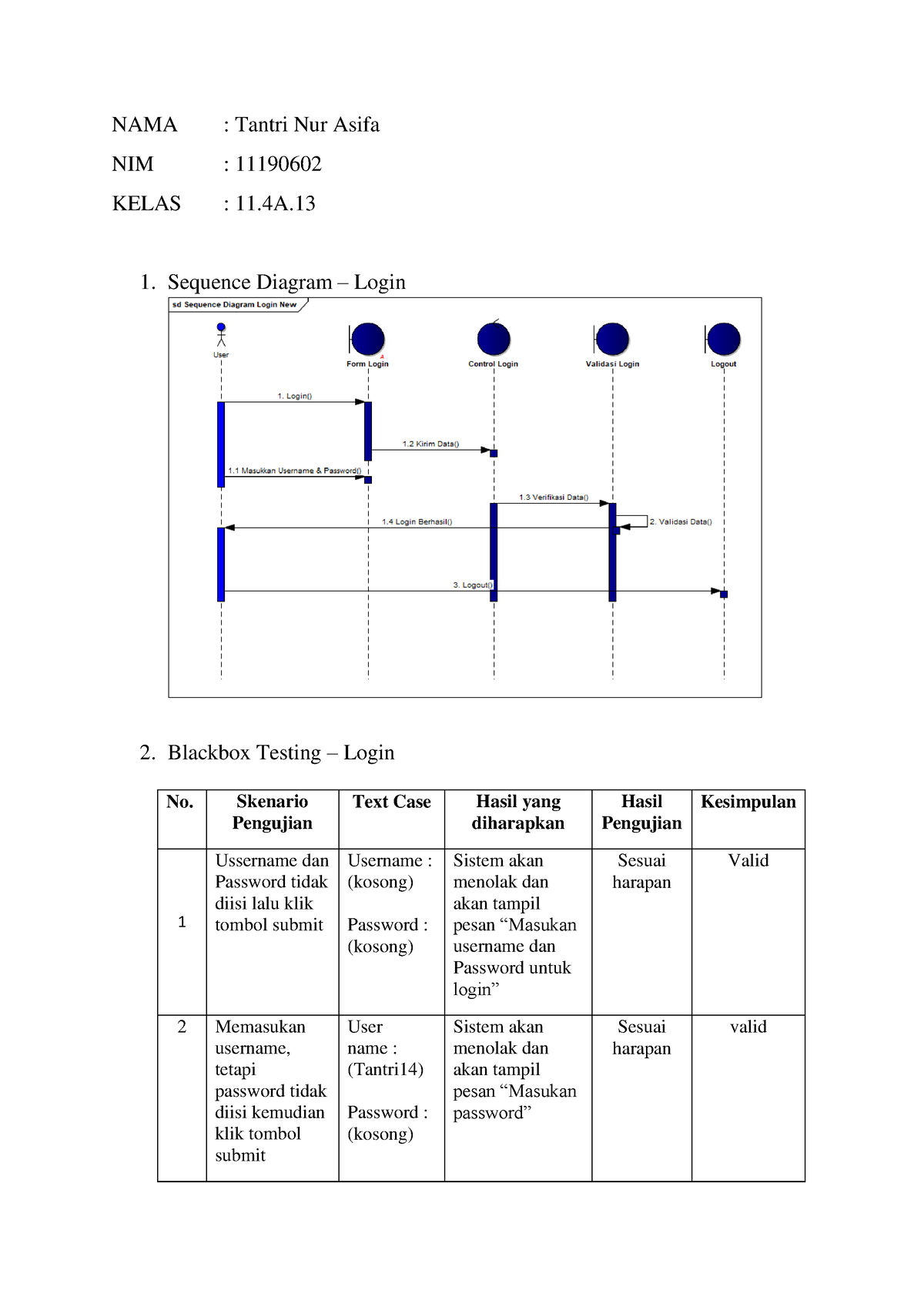 Tugas Analisa Perancangan Sistem Informasi Akuntansi (Sequence Diagram ...