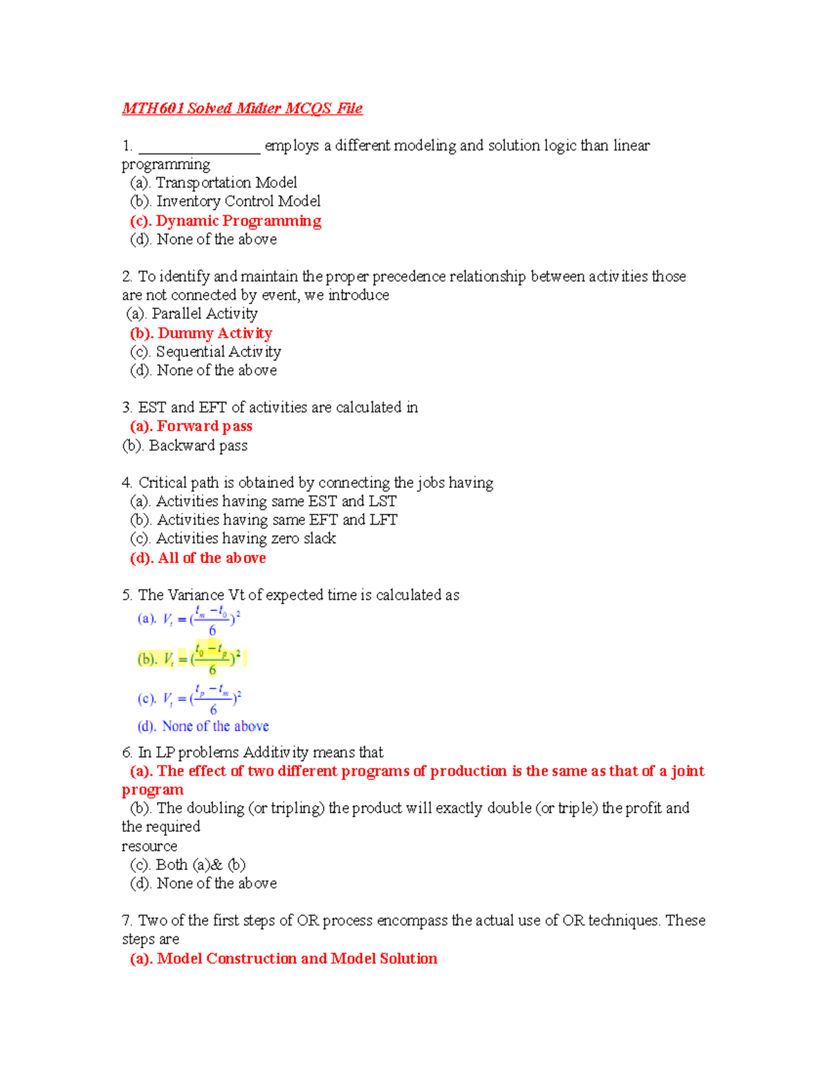 MTH601-Mid Term-solved Mcq Mega File 2 - MTH601 Solved Midter MCQS File ...