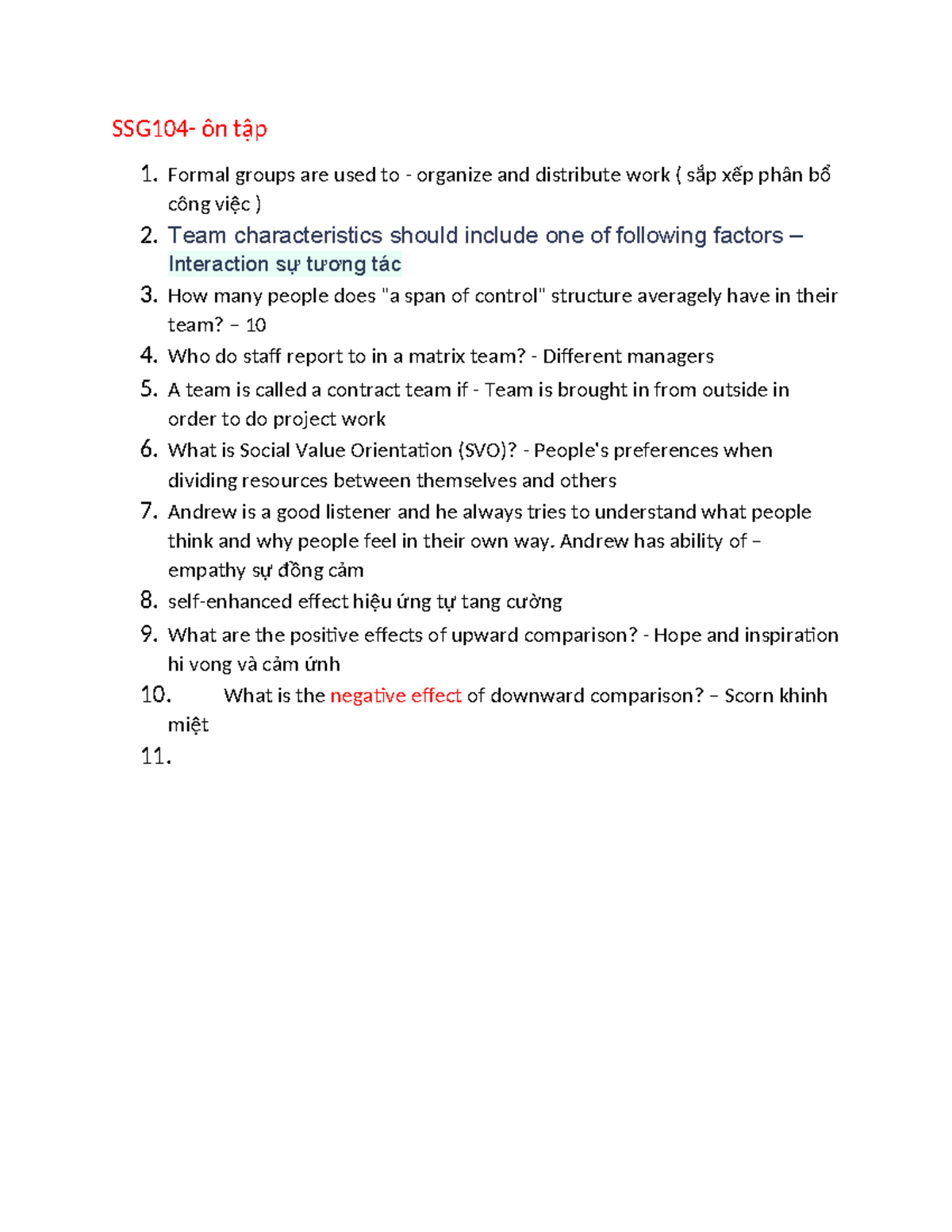 SSG104 - Formal Groups Are Used To - Organize And Distribute Work ( Sắp ...