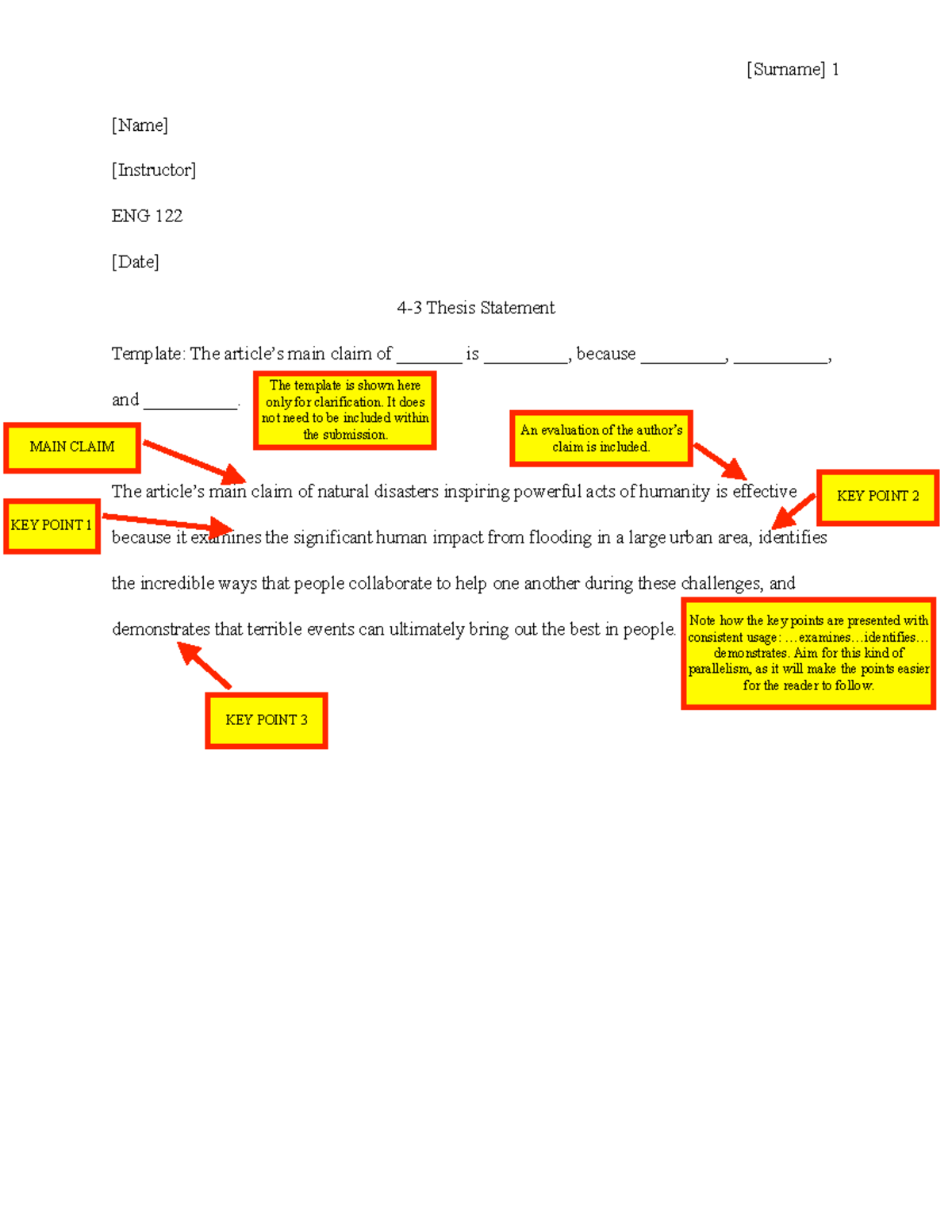 eng 122 4 3 identifying your thesis statement