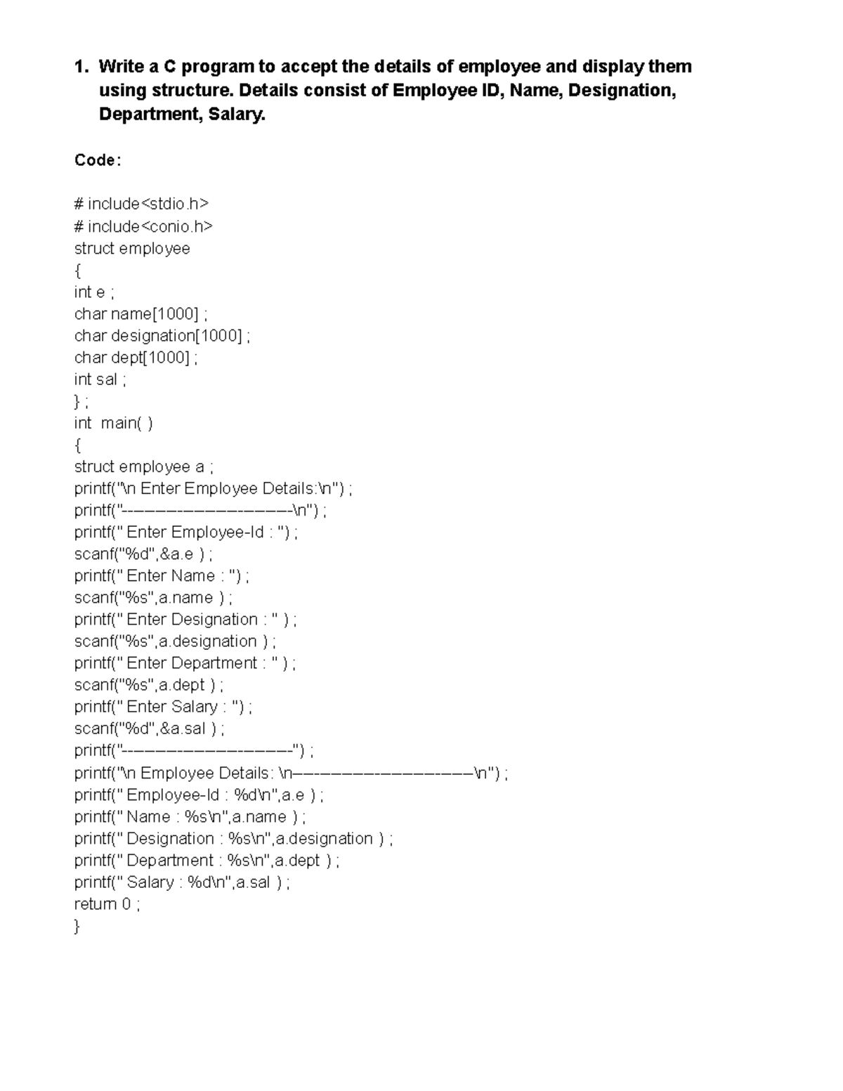 lab-assignment-5-structure-1-write-a-c-program-to-accept-the