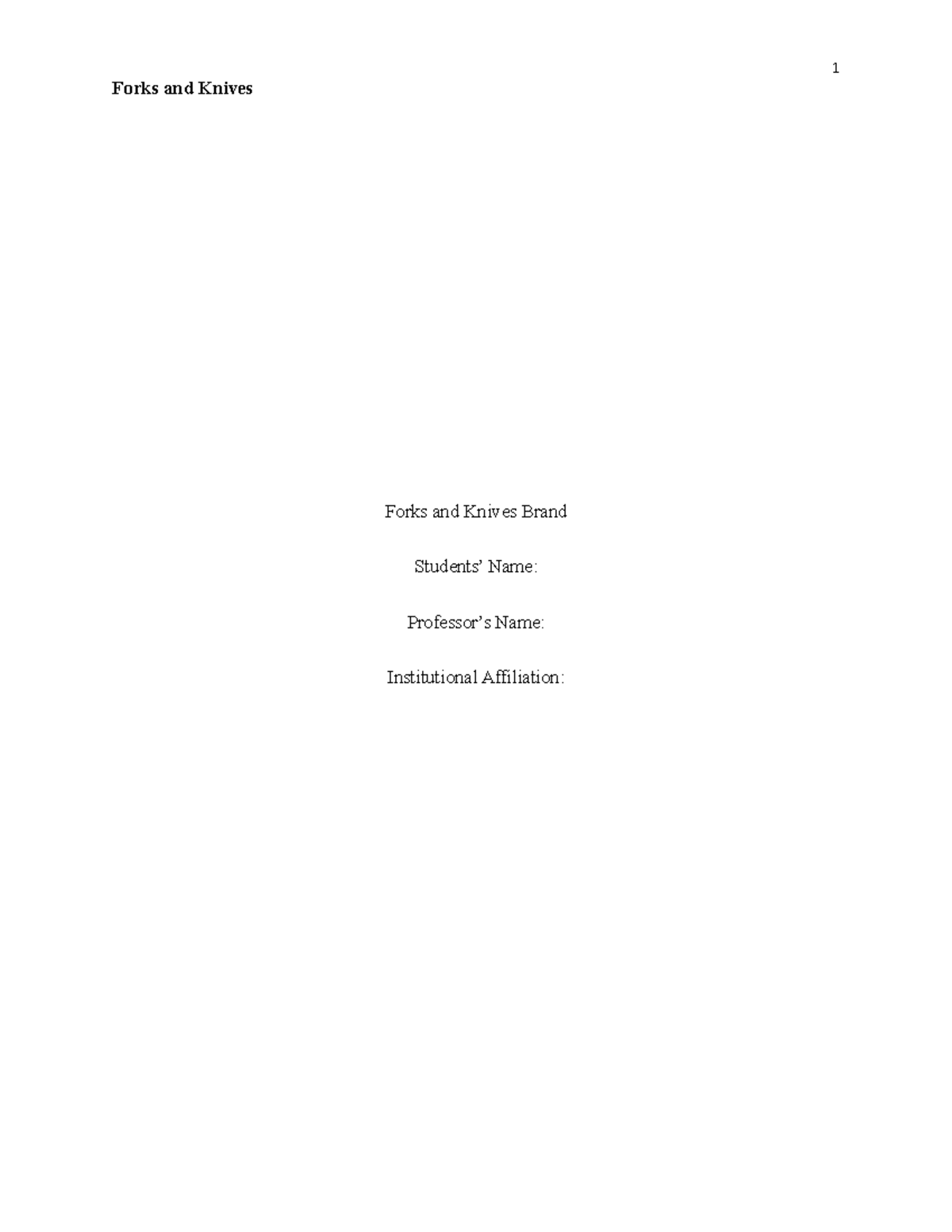 Forks and Knives Brandname Forks and Knives Forks and Knives Brand