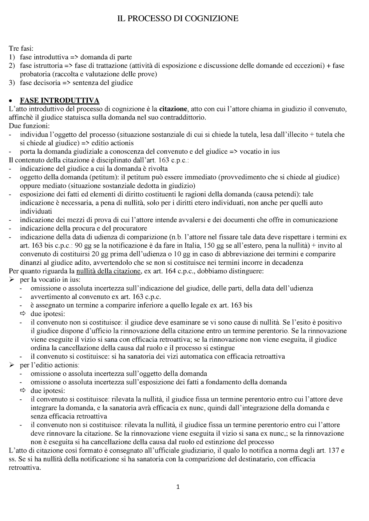Riassunto Diritto processuale civile Luiso Volume 2 - IL PROCESSO DI ...