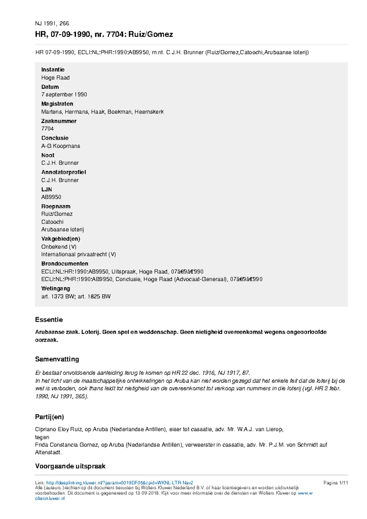 Catoochi Inleiding Rechtswetenschap Rd111 Eur Studeersnel