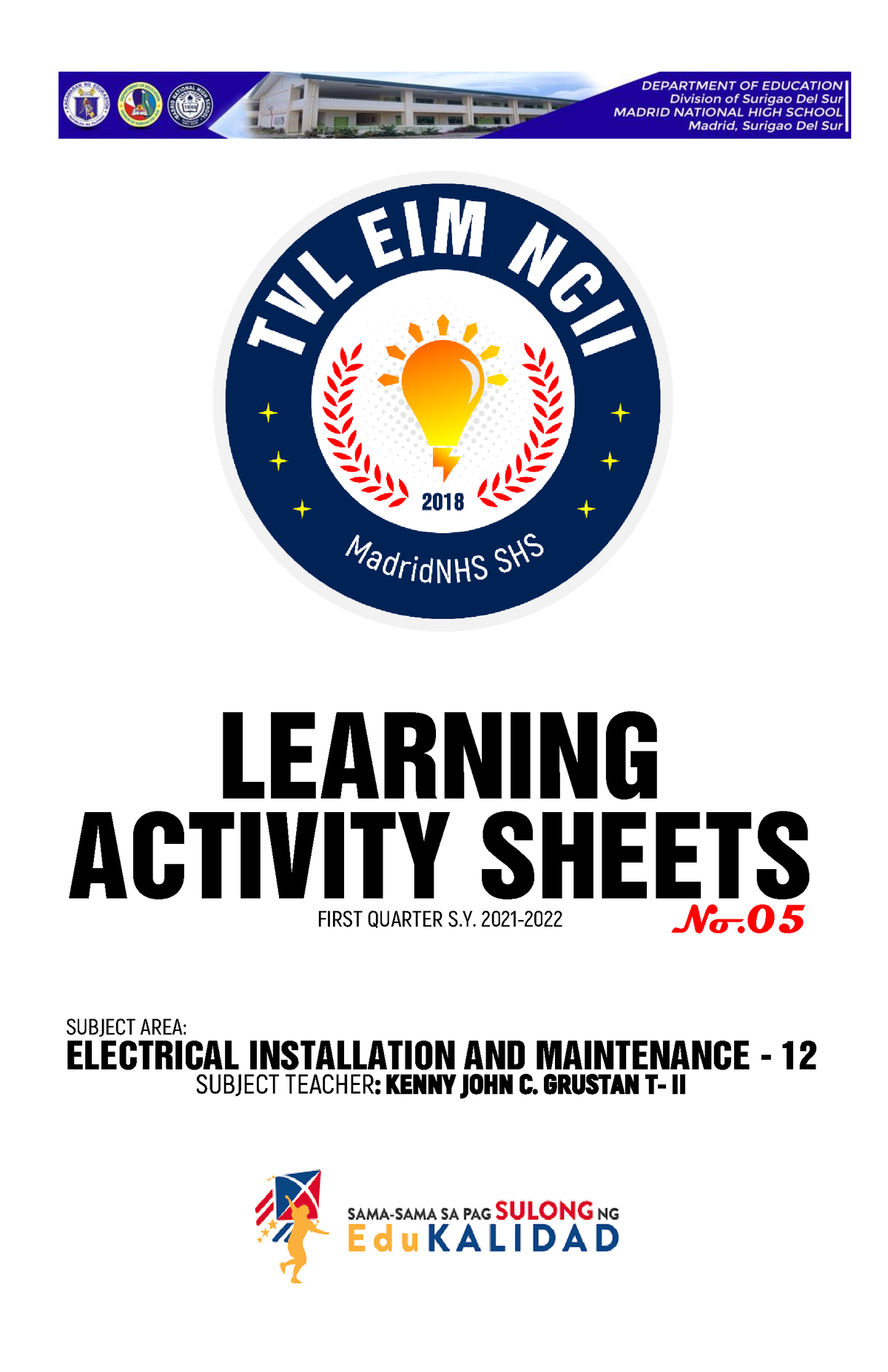 EIM 12 - WEEK 5 1STQ - LEARNING ACTIVITY SHEETS - LEARNING ACTIVITY ...