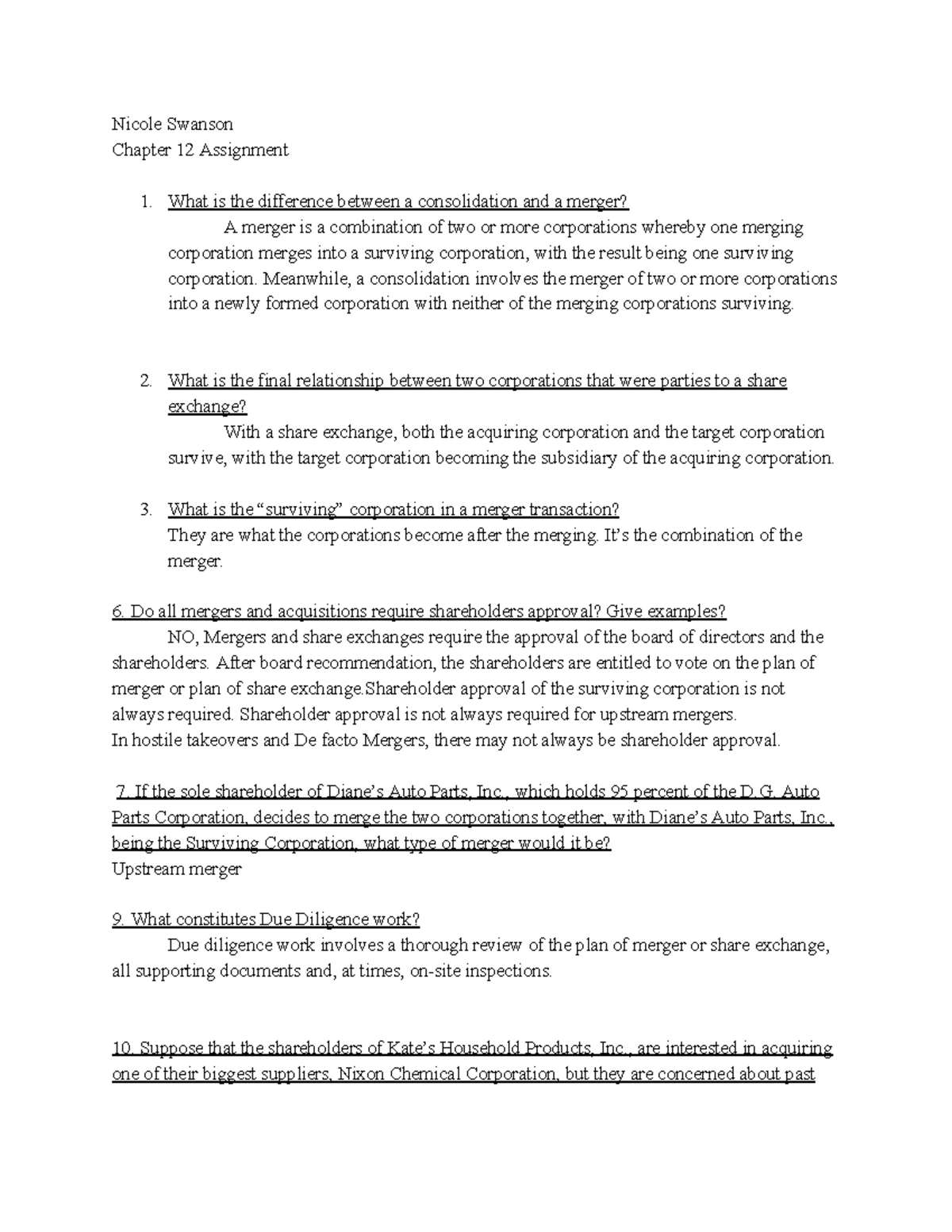 Chapter 12 assignment - LGL 2120 - Studocu