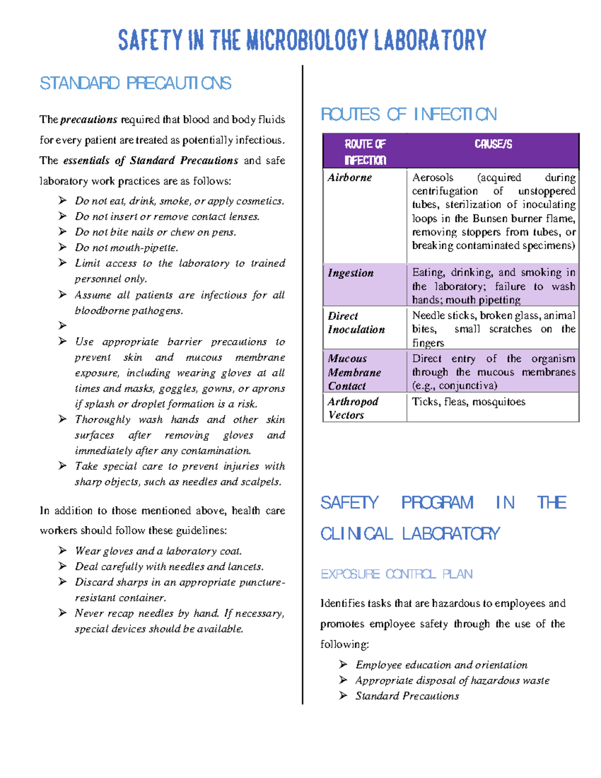 safety-in-microbiology-laboratory-clinical-bacteriology-standard