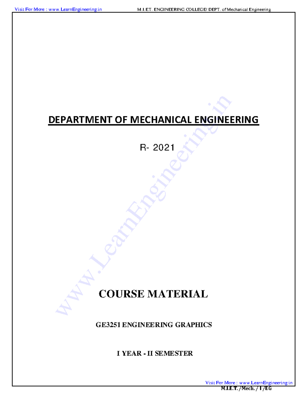 GE3251- Engineering Graphics 04- By Learn Engineering - M .I.E ...