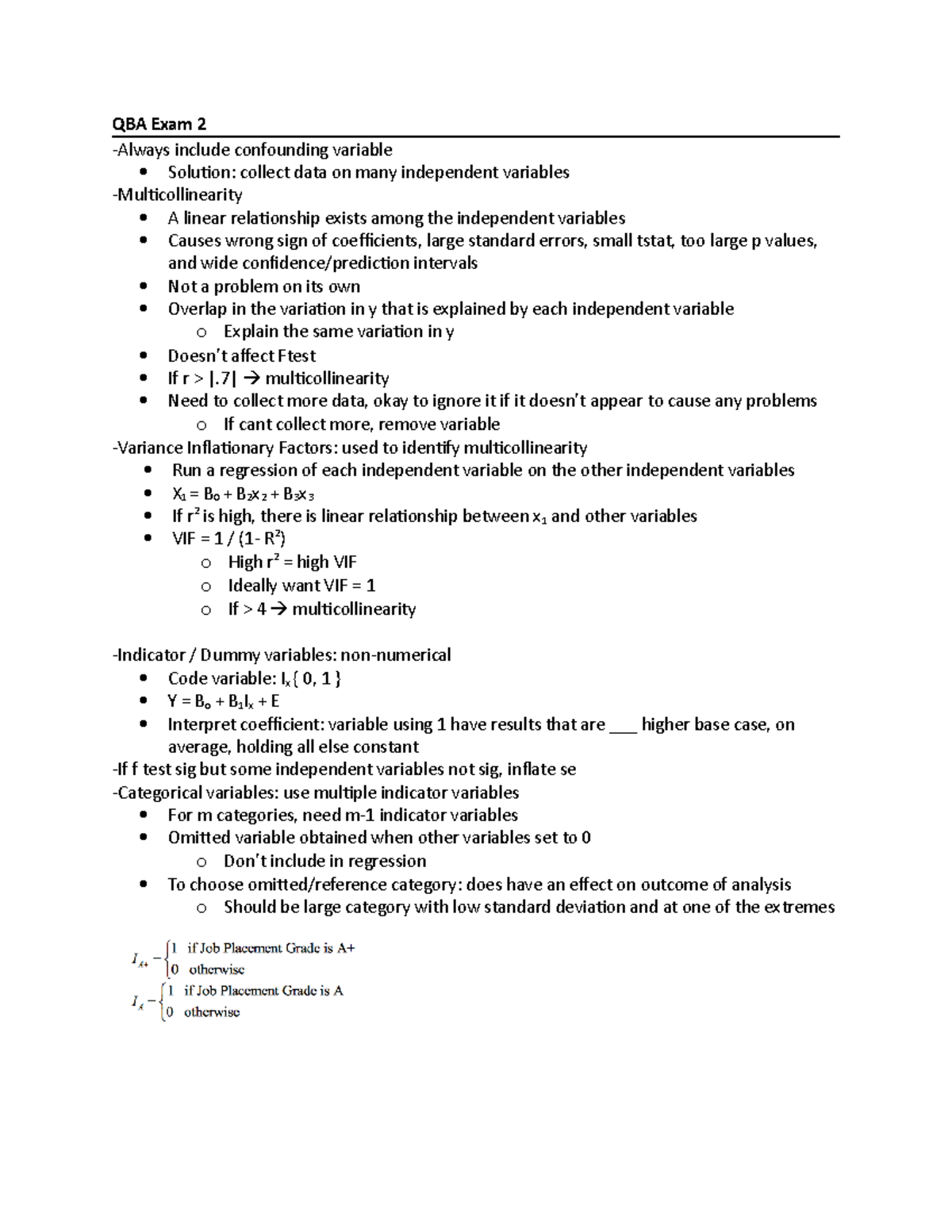 QBA 121 Exam 2 Review Guide - QBA Exam 2 -Always include confounding ...