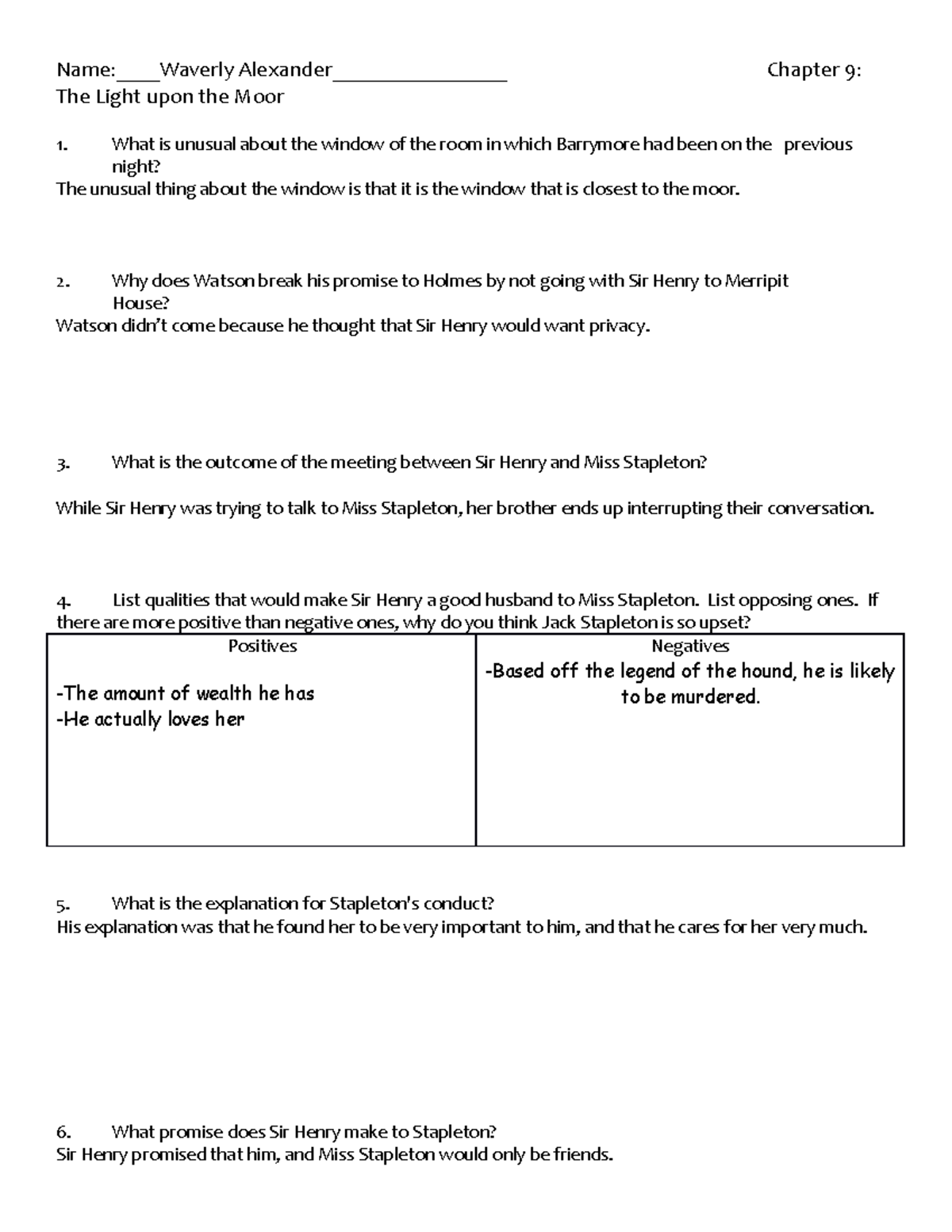 Chapter 9 Questions 1 - Name:Waverly Alexander____________ Chapter 9 ...