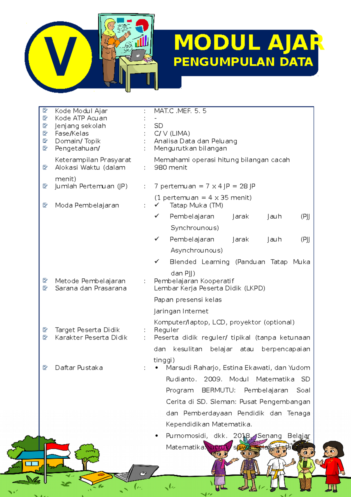 Modul Ajar Pengumpulan Data - Kode Modul Ajar : MAT .MEF. 5. 5 Kode ATP ...