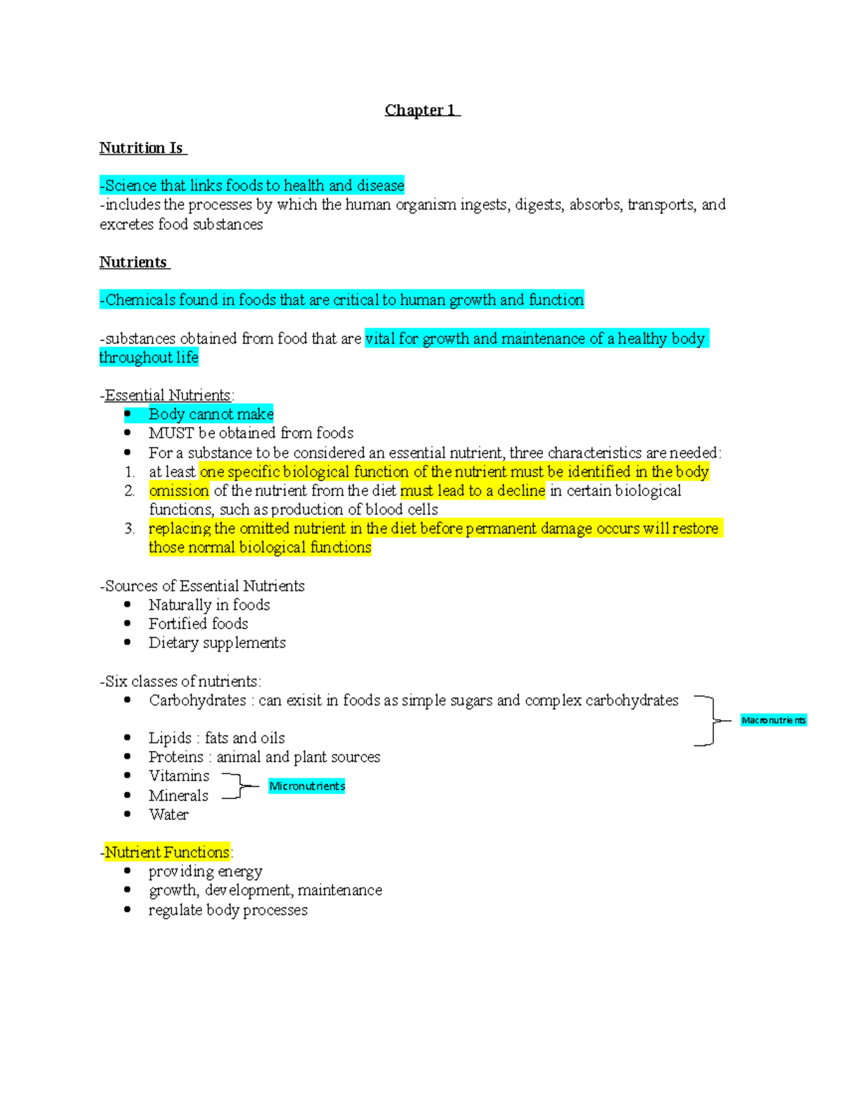 Quizlet Nutrition Exam 1 - em2p87s